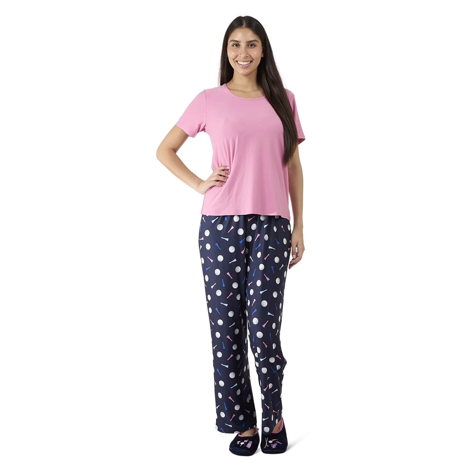 MeMoi Women's Tee-Time 2 Piece Pajama Set A Bag