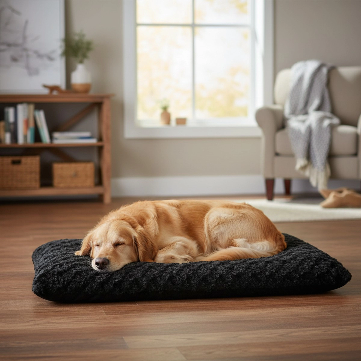 Midwest Homes 22 in. Ombre Swirl Dog Bed, Black
