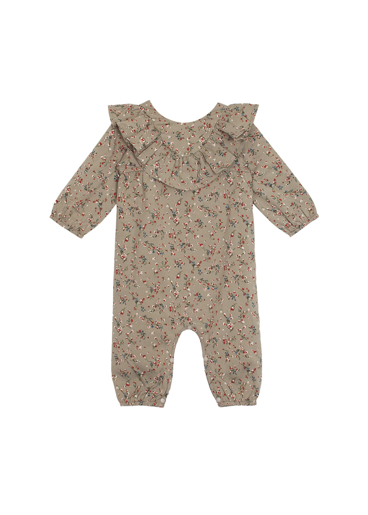 Mabel and Honey Berry & Olive Wreath Rayon Romper