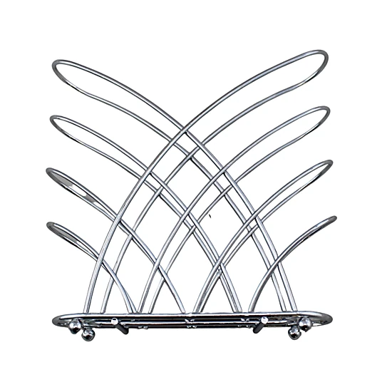 Home Collection Chrome Crisscross Metal Napkin Holder