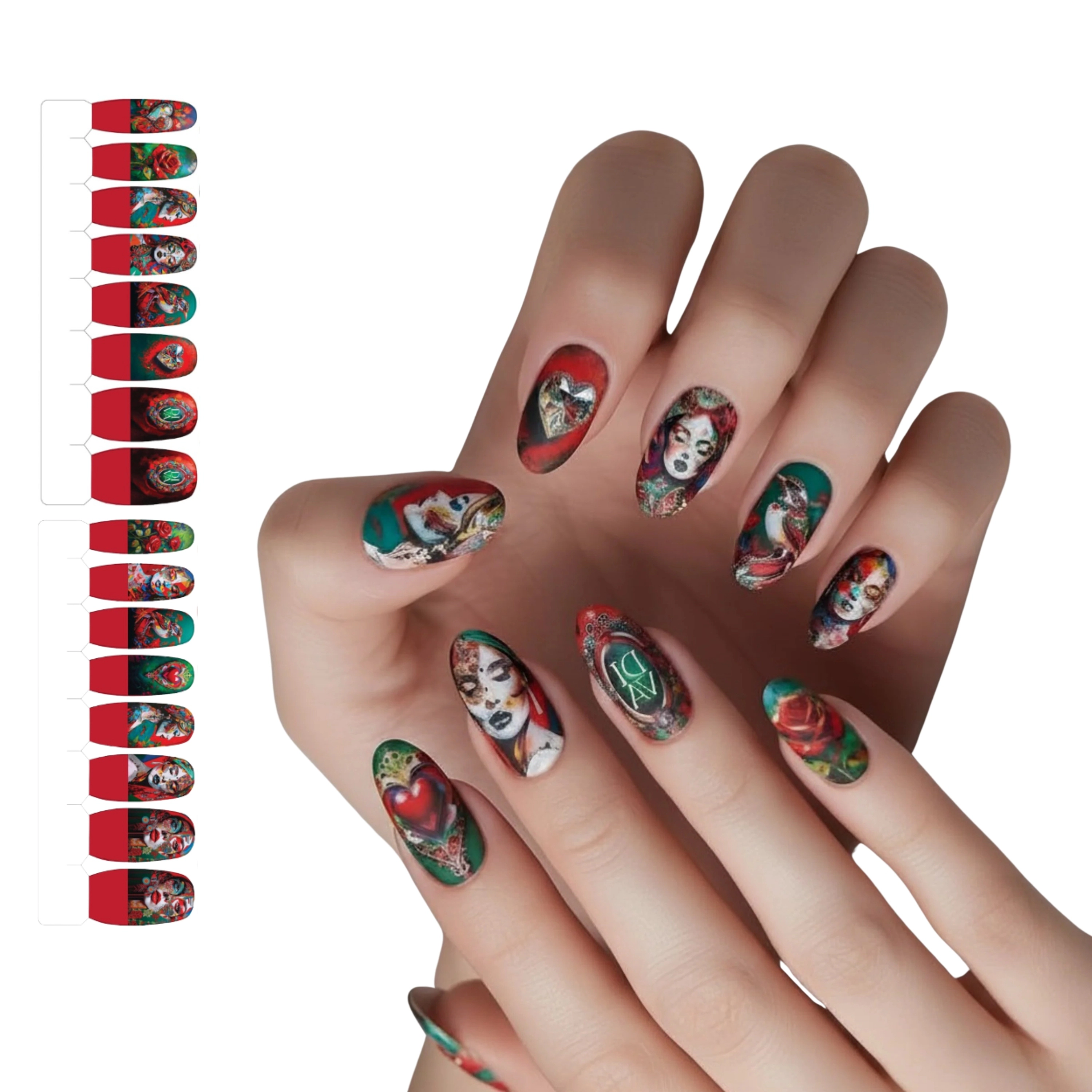 XPNail Women's 2-Pack Bundle of Nail Polish Strips Diva 16ct