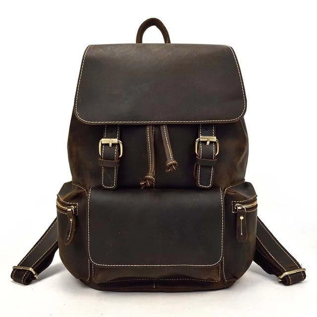 Steel Horse Leather Unisex The Hagen Backpack | Vintage Leather Backpack