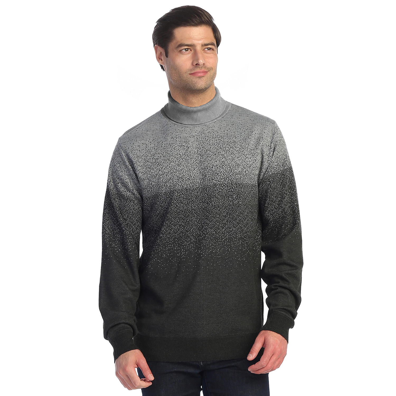 Gioberti Men's Jacquard Turtleneck Pullover Sweater