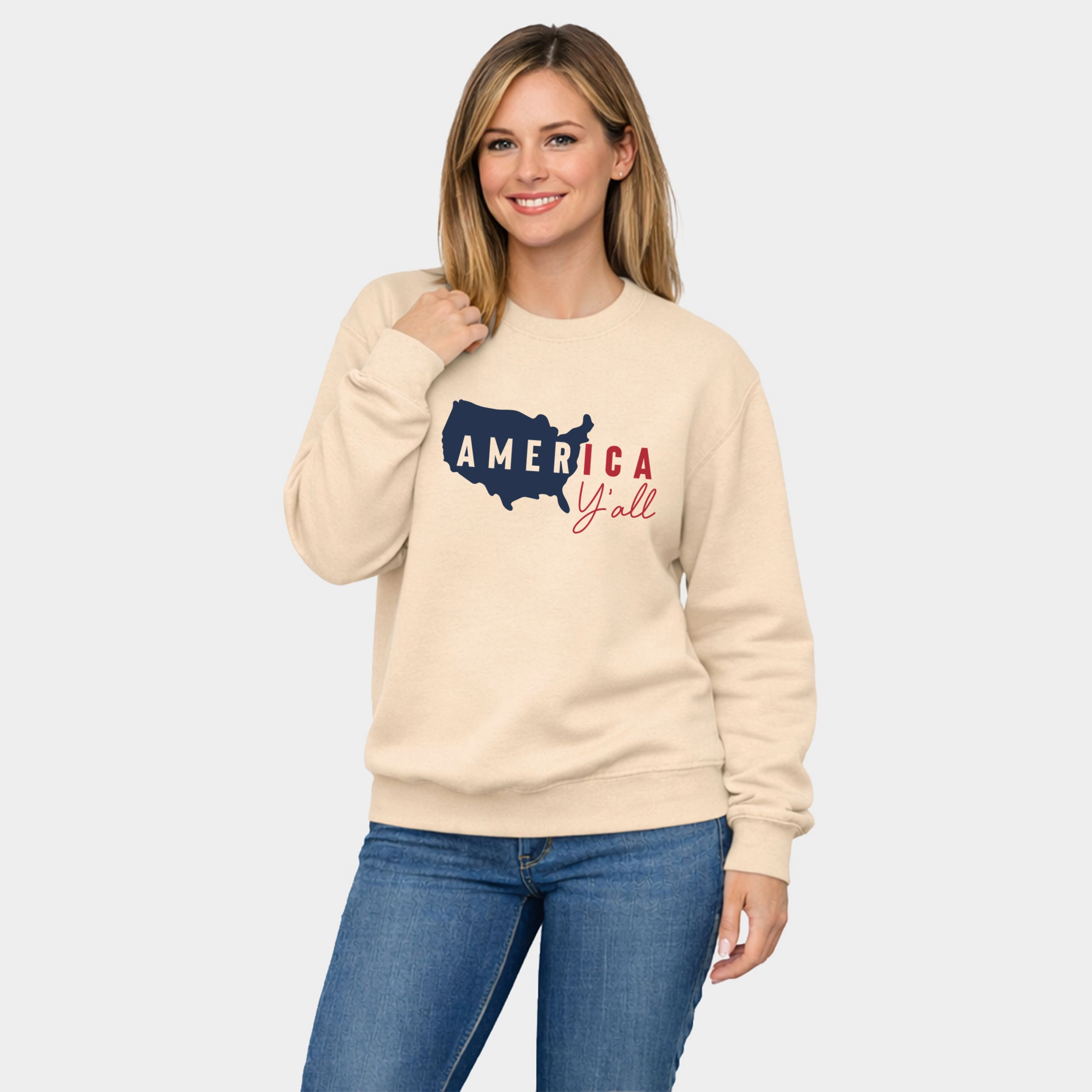 Simply Sage Market - America Ya'll  Women's Graphic Sweatshirt