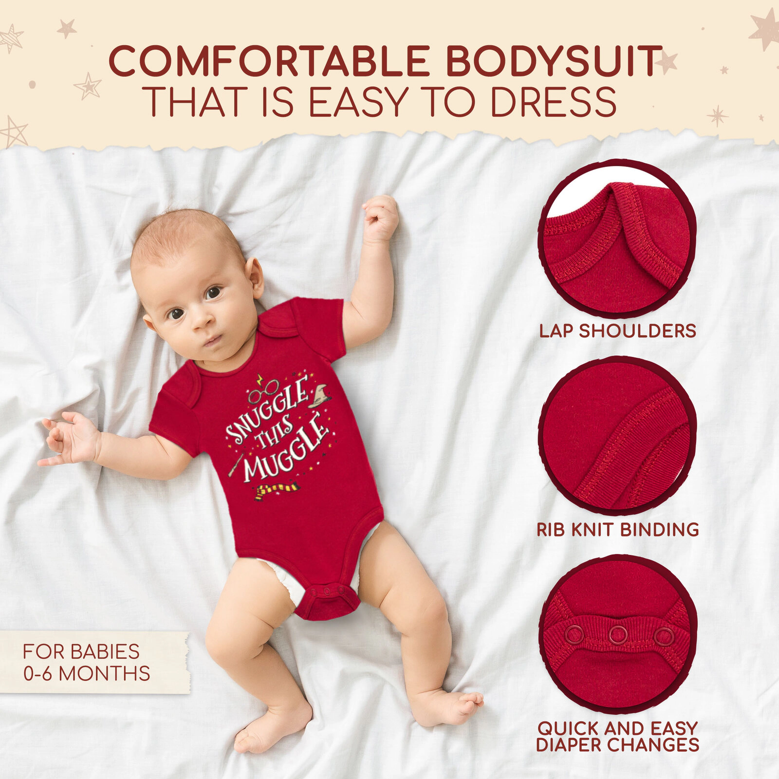 Harry Potter Baby Boy or Girl Shower Bodysuit and Blanket Set