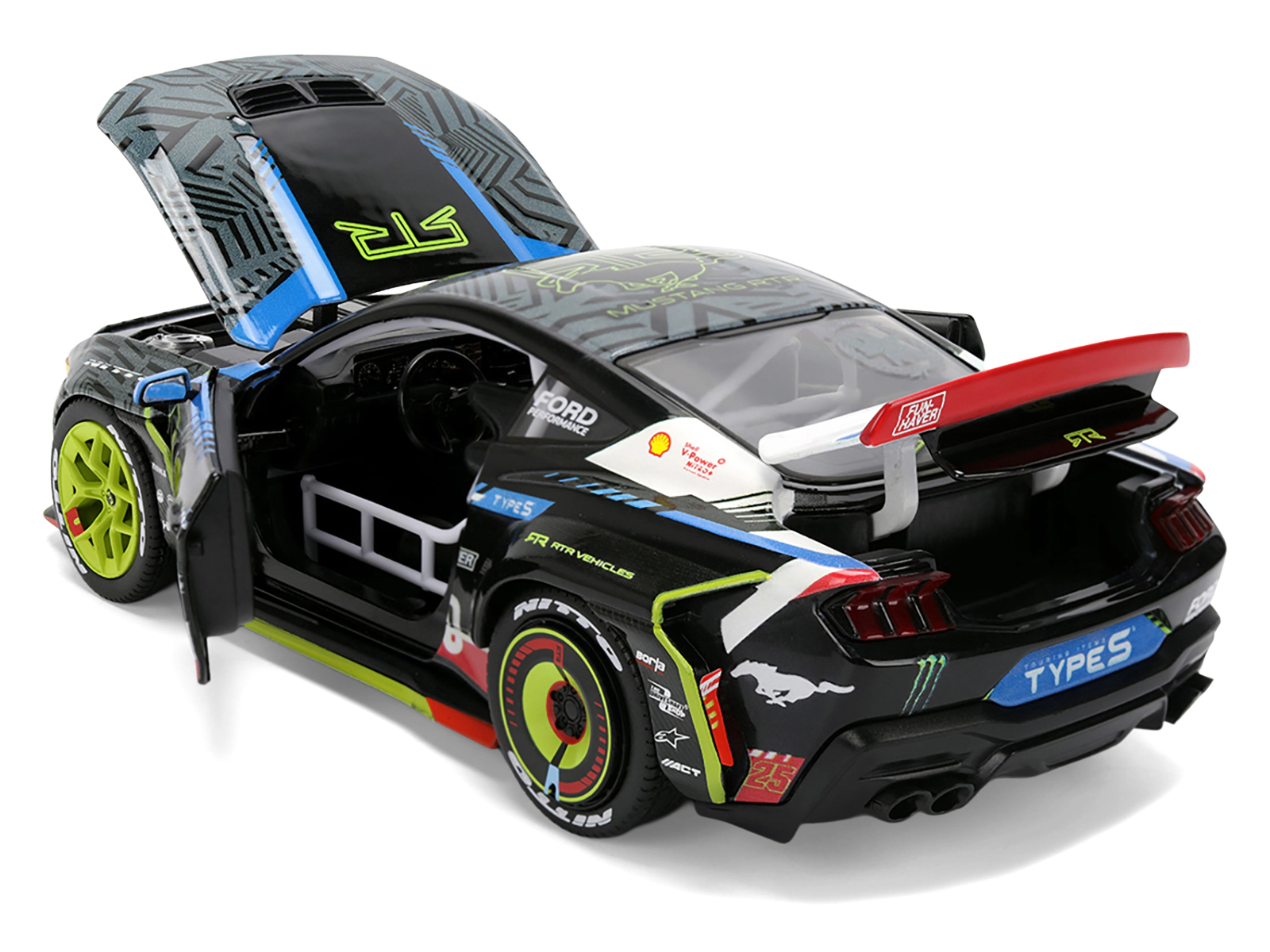 Jada Ford Mustang RTR #25 Vaughn Gittin Jr. "Formula Drift PRO Championship" (2025) with Lights "RTR Vehicles"