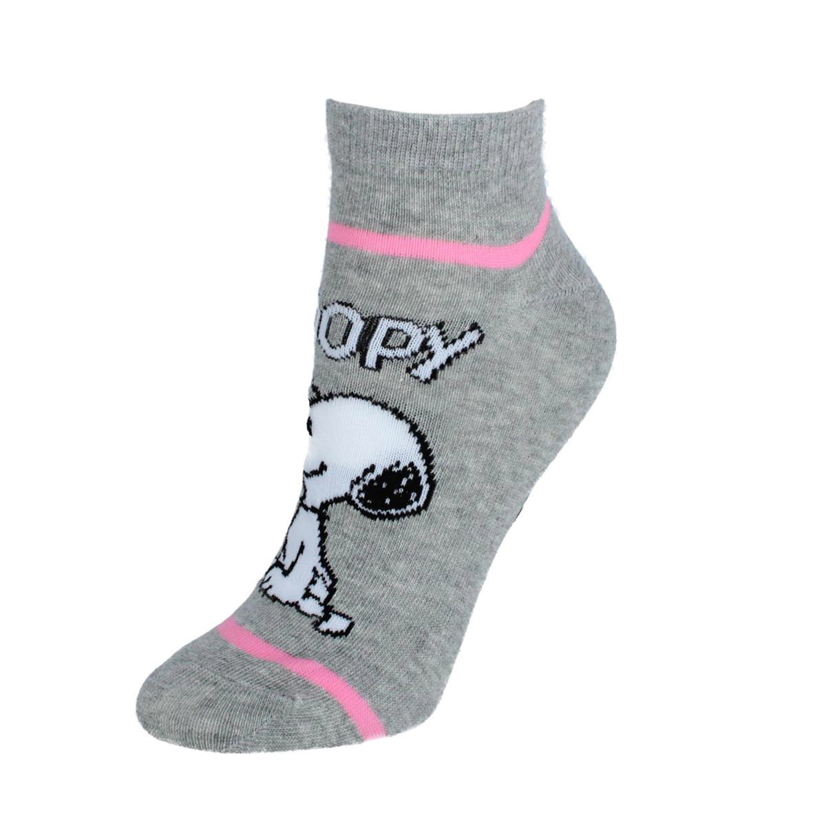 Textiel Trade Women's Peanuts Snoopy Sneaker Socks (3 Pair)