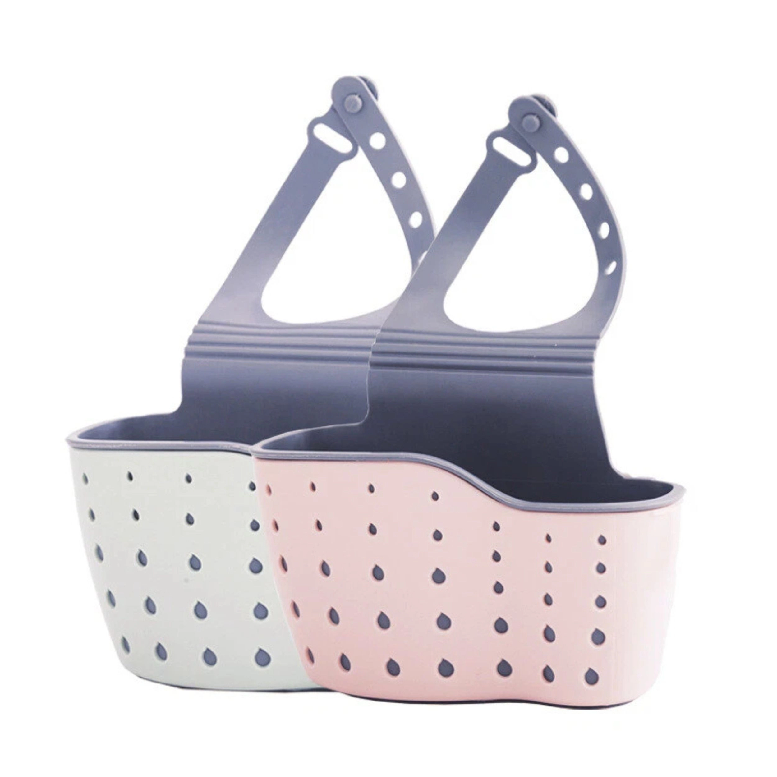 Home Collection Pack of 2 Sink Faucet Sponge Holder Organizer Caddy