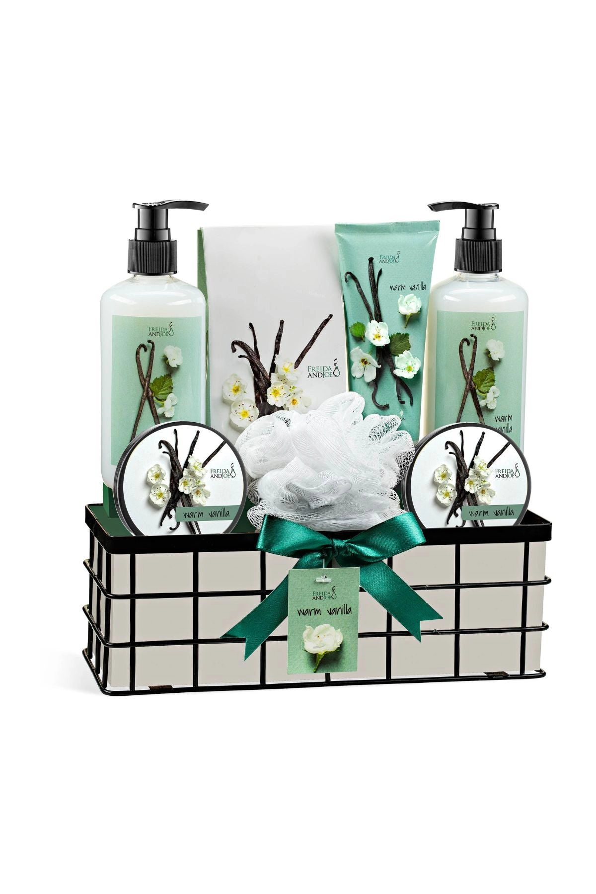 Freida and Joe Women & Men  Warm Vanilla Spa Bath & Body Gift Basket  Luxurious Set