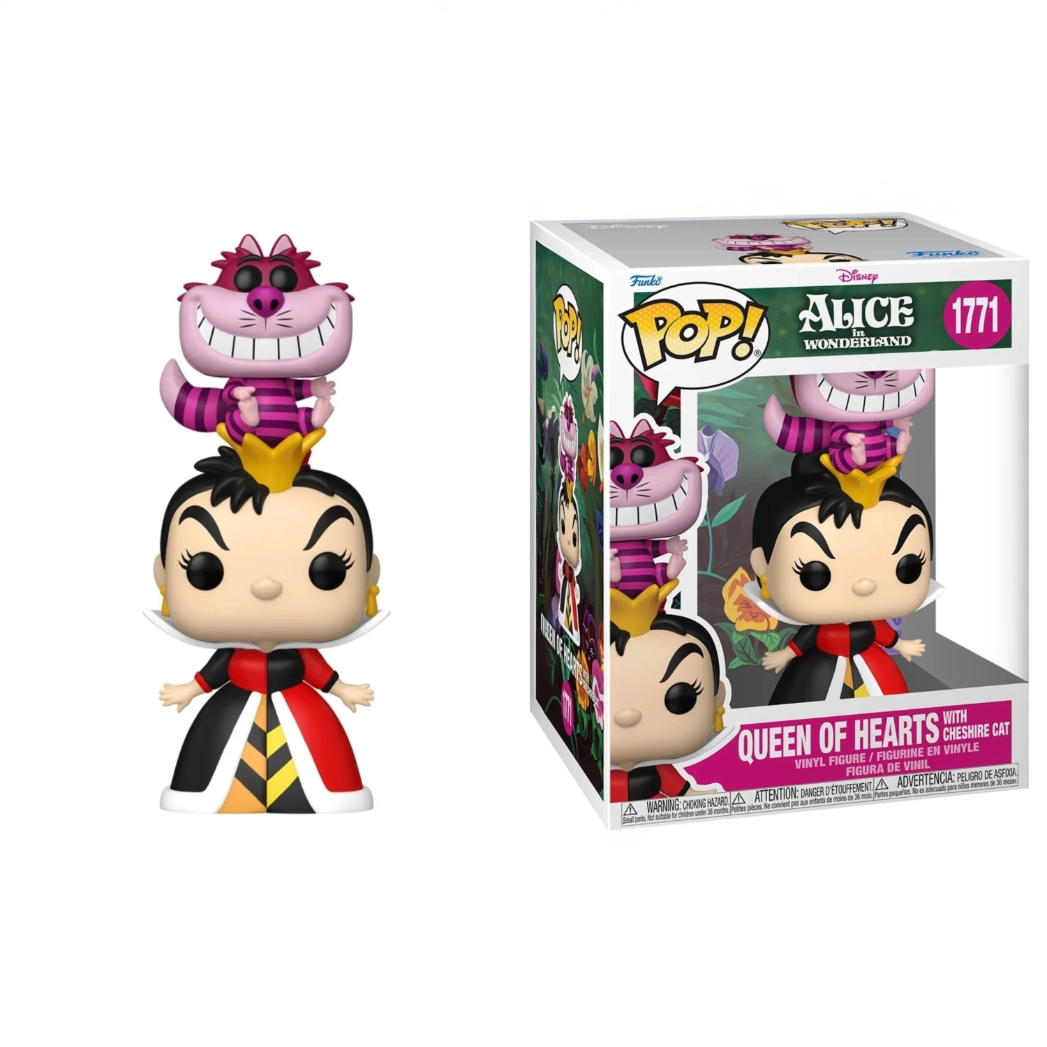 Funko Pop! Alice in Wonderland: Queen of Hearts w Cheshire Cat #1771