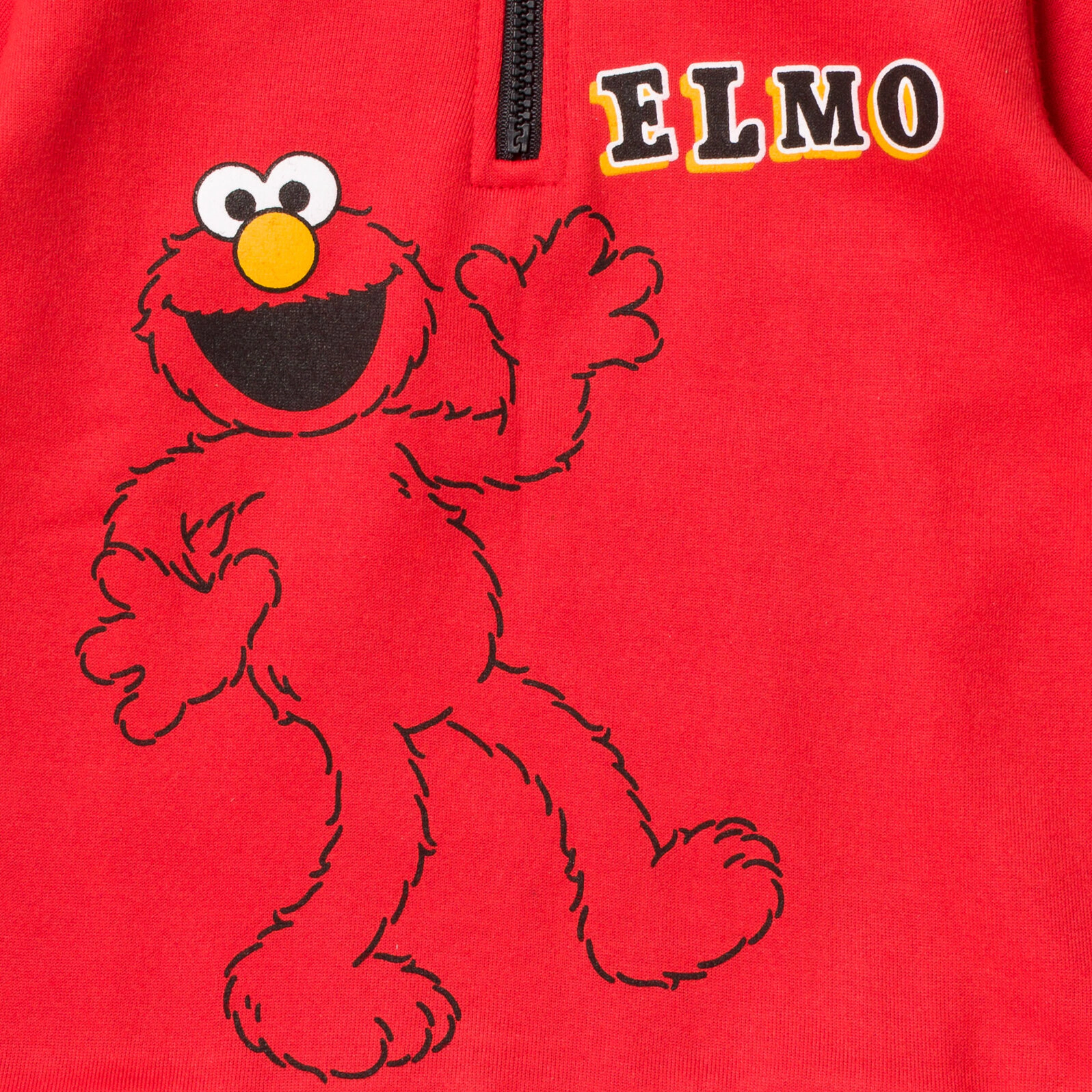 Sesame Street Elmo Boys' Fleece Quarter-Zip Sweatshirt and Pants Set