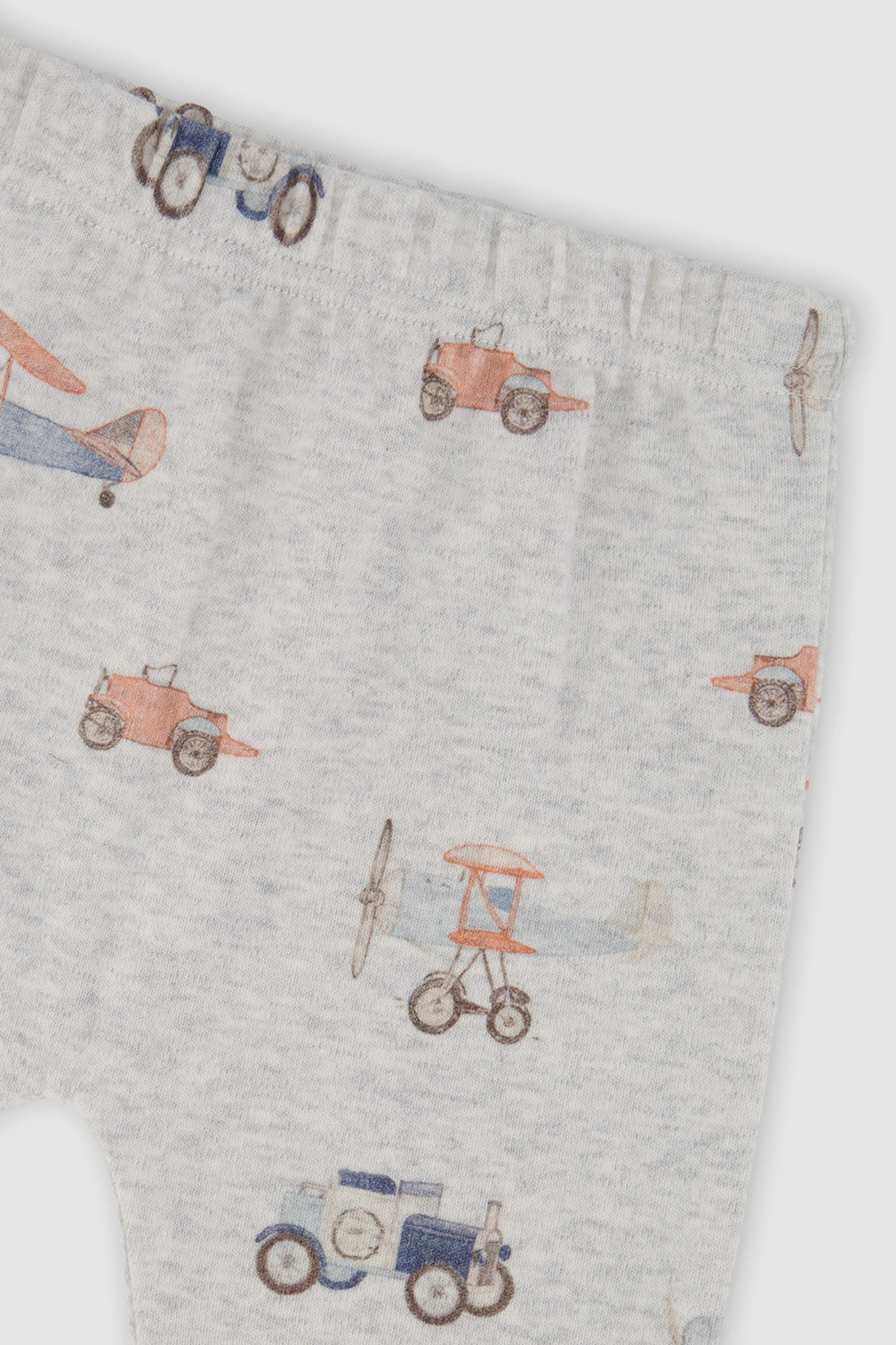 Deux par Boys Organic Cotton Pants and Top Set with Printed Airplanes