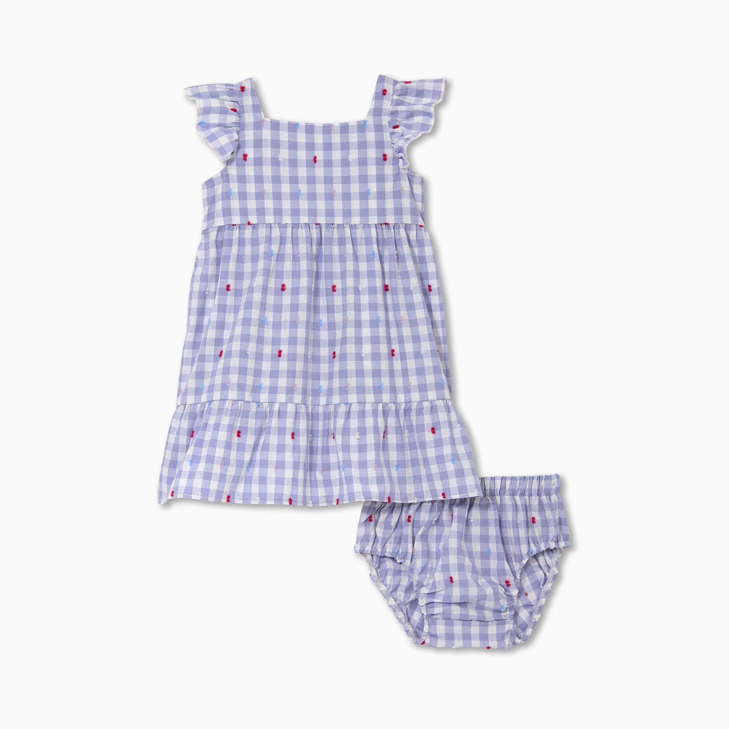 Rockets of Awesome Gingham Dress For Baby Girls