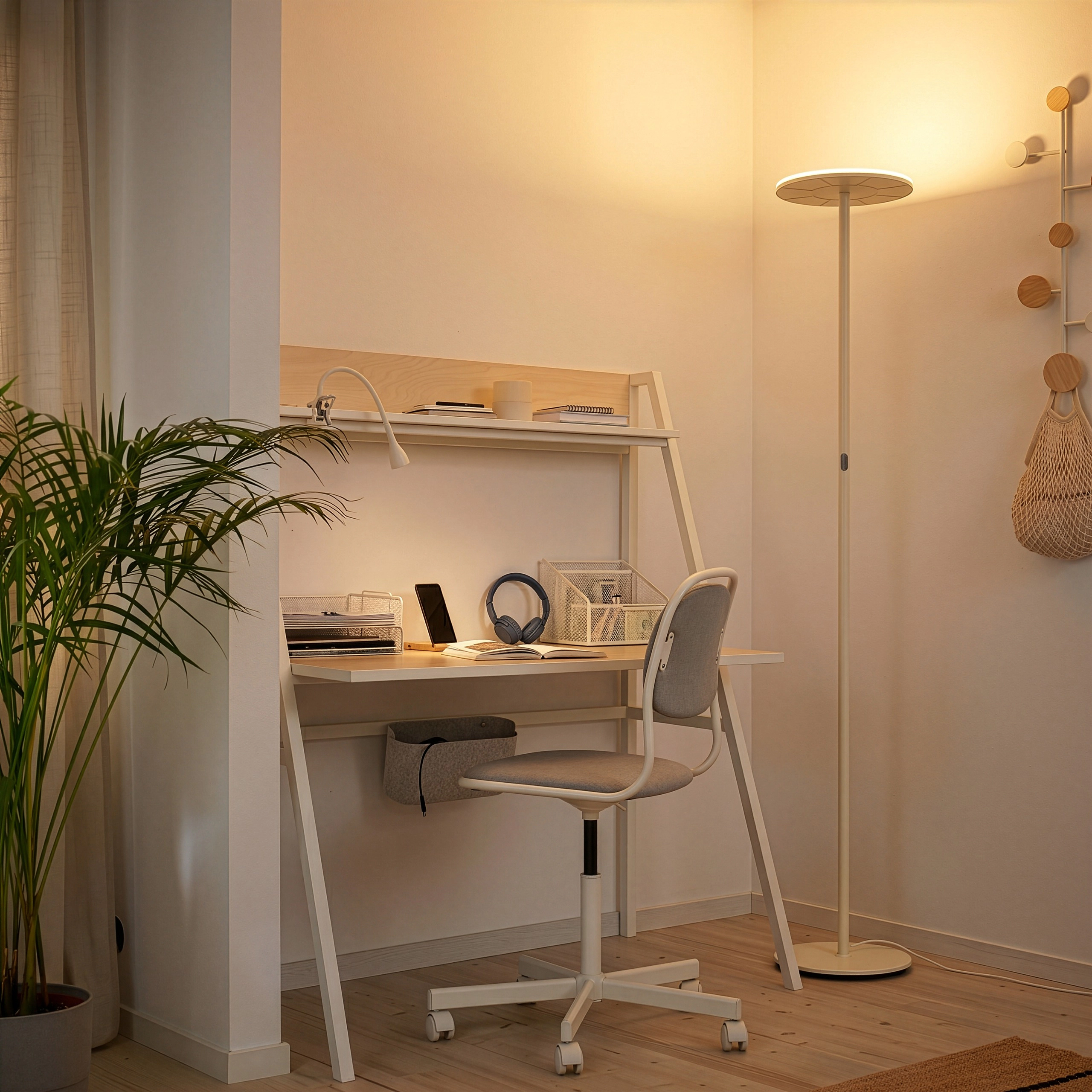 Brightech Sky Torchiere Adjustable Floor Lamp