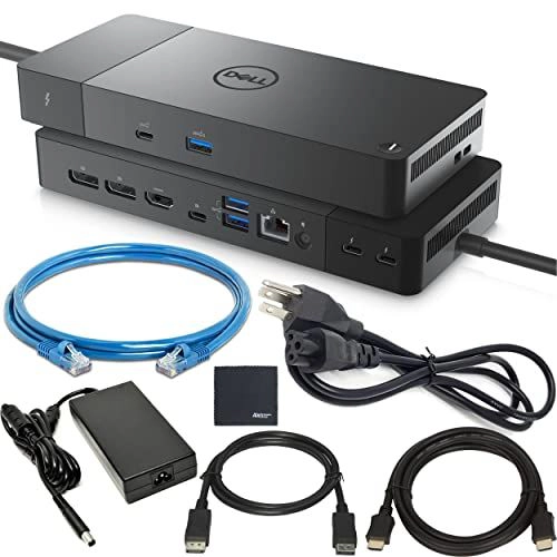 Dell Thunderbolt Dock WD22TB4: Modular Thunderbolt 4 Dock with A Future-Ready Design + ZoomSpeed HDMI Cable + ZoomSpeed