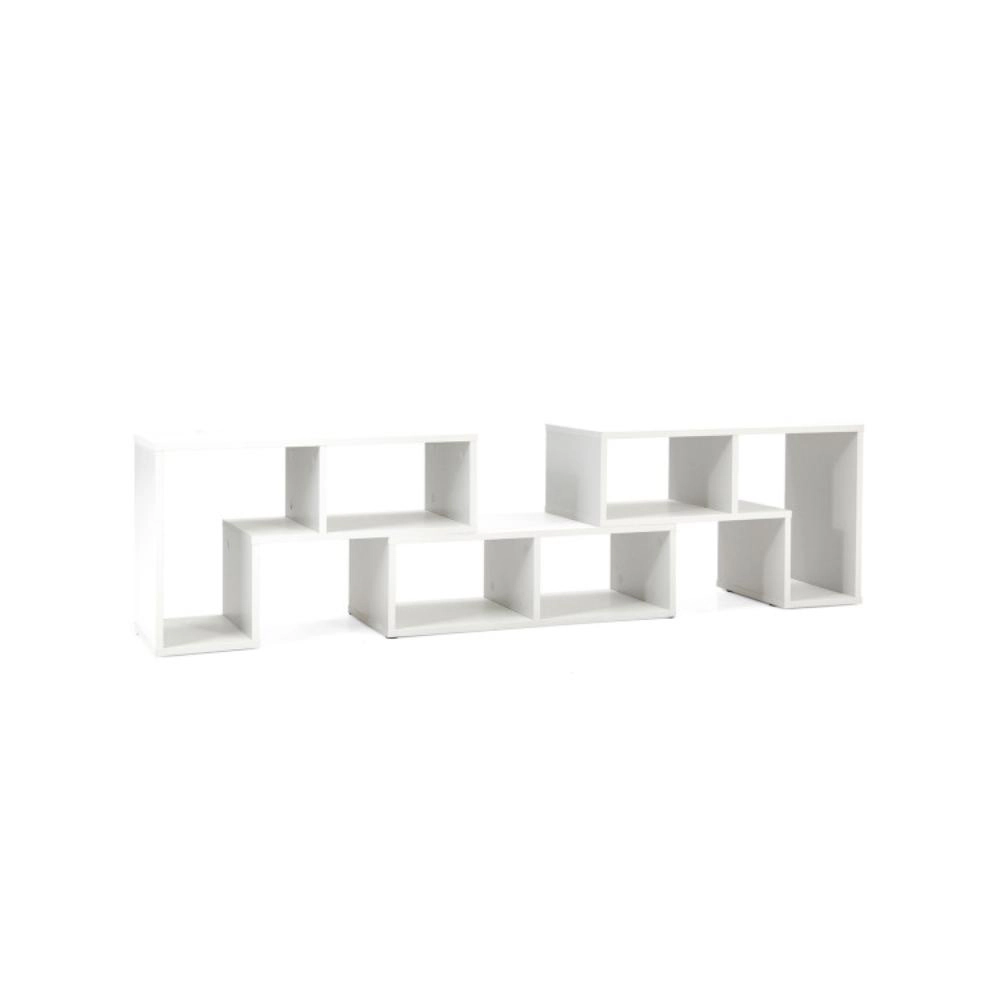 Hivvago 3 Pieces Adjustable Tv Stand For Tvs Up To 65 Inch With Shelves