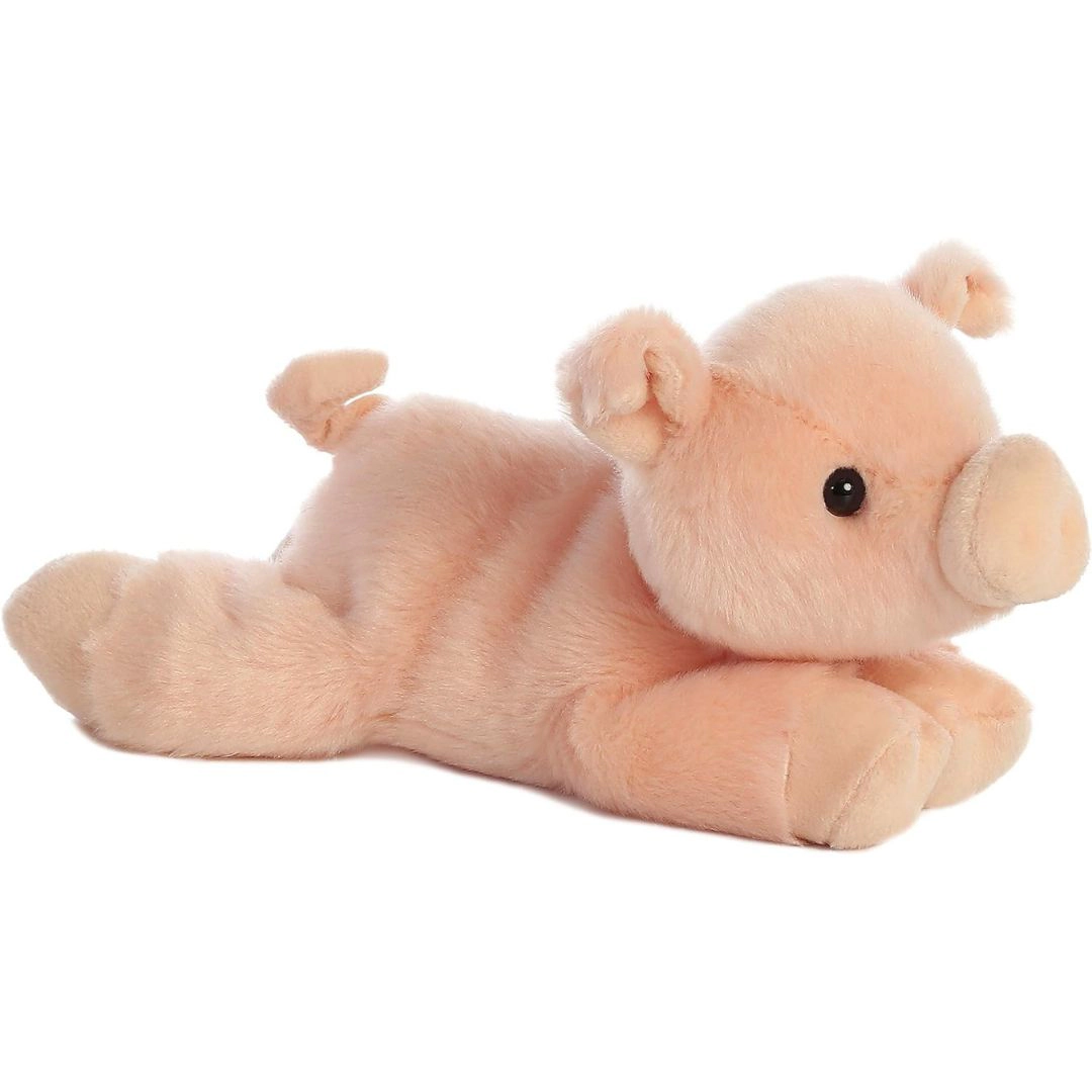 Aurora Mini Flopsie Percy The Pig 8-Inch Stuffed Animal Plush