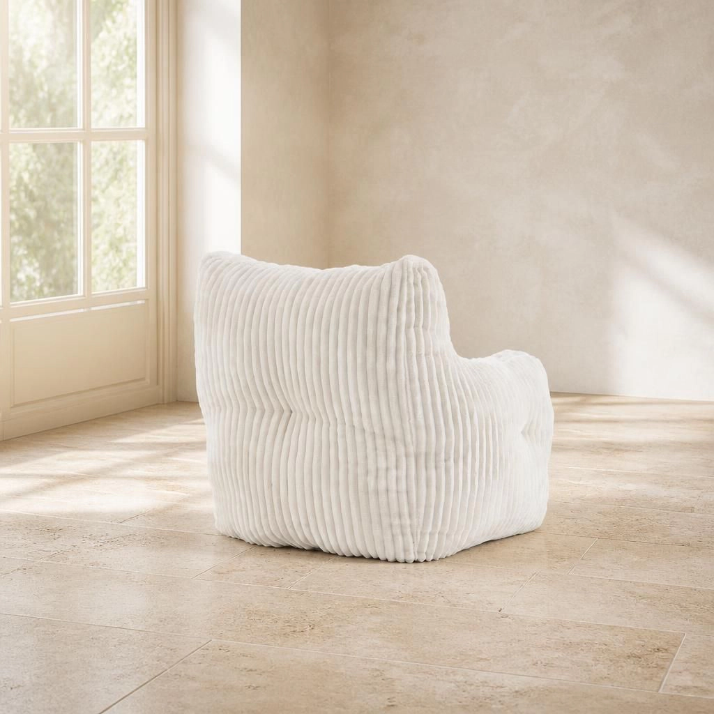 GOODSILO Soft Corduroy Relaxing Bean Bag Chair Lazy Sofa