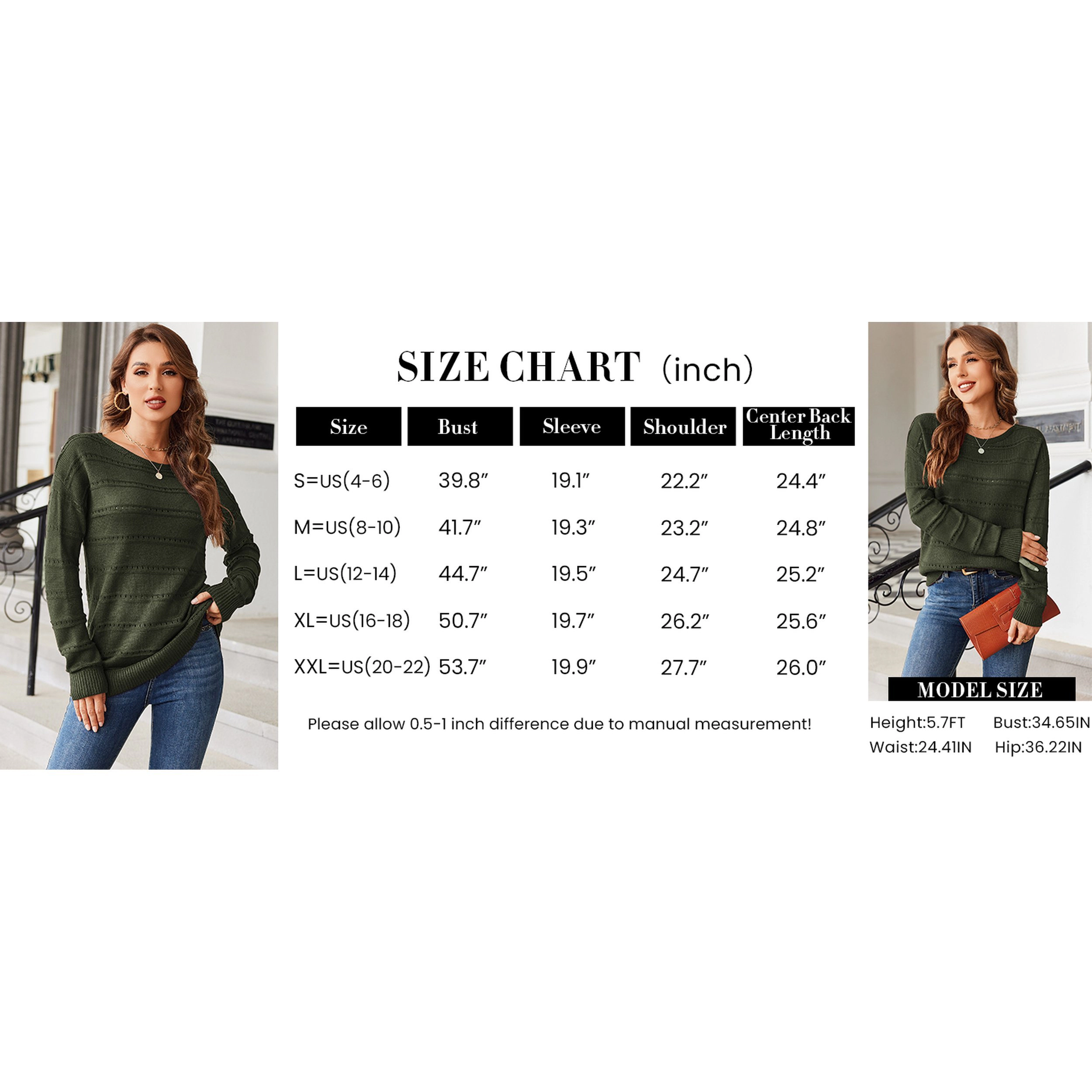 Zeagoo Women's Crewneck Off Shoulder Loose Knit Long Sleeve Pullover