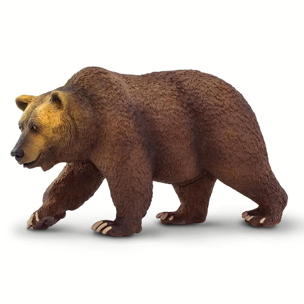 Safari Ltd. - Grizzly Bear Kids Toy Figure