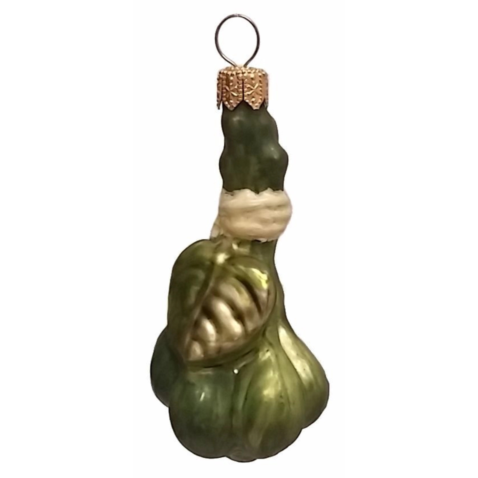 Pinnacle Peak Trading Company Green Capers Polish Blown Glass Christmas Ornament Set of 2 Holiday Decorations