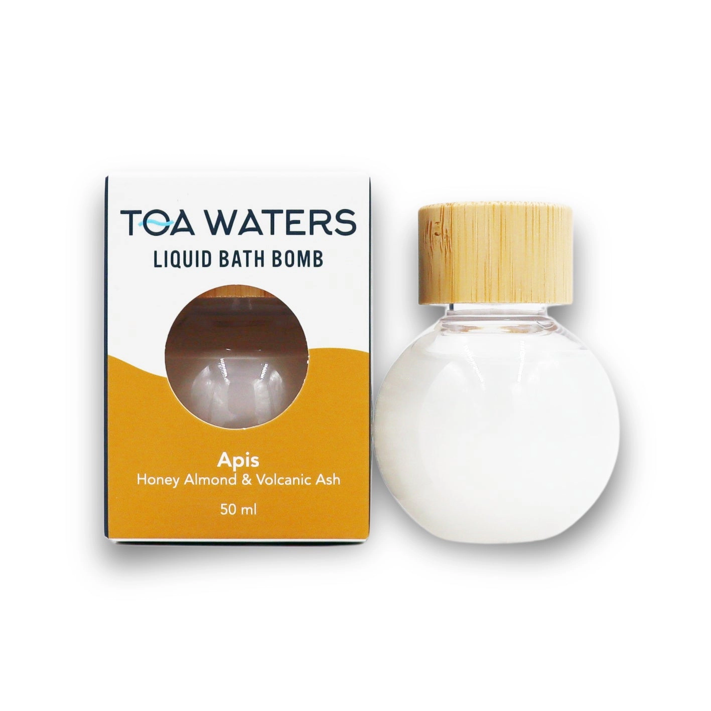 TOA Waters Unisex Liquid Bath Bomb Apis - Honey Almond and Volcanic Ash