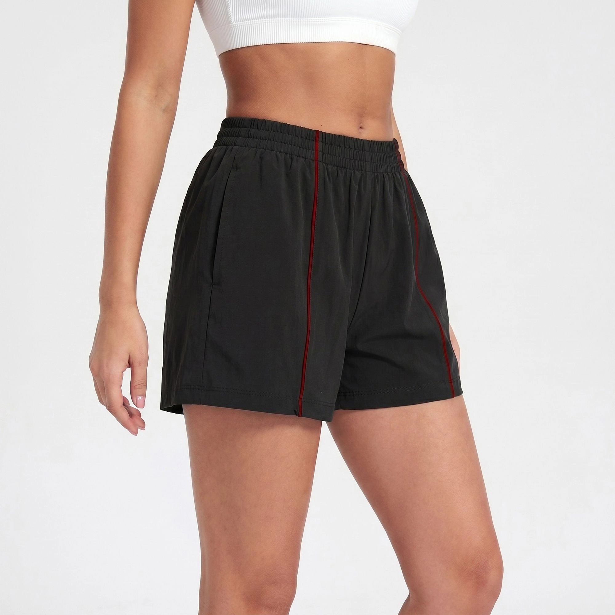 Anna-Kaci Women's High Waisted Running Shorts with Pockets Lightweight Athletic