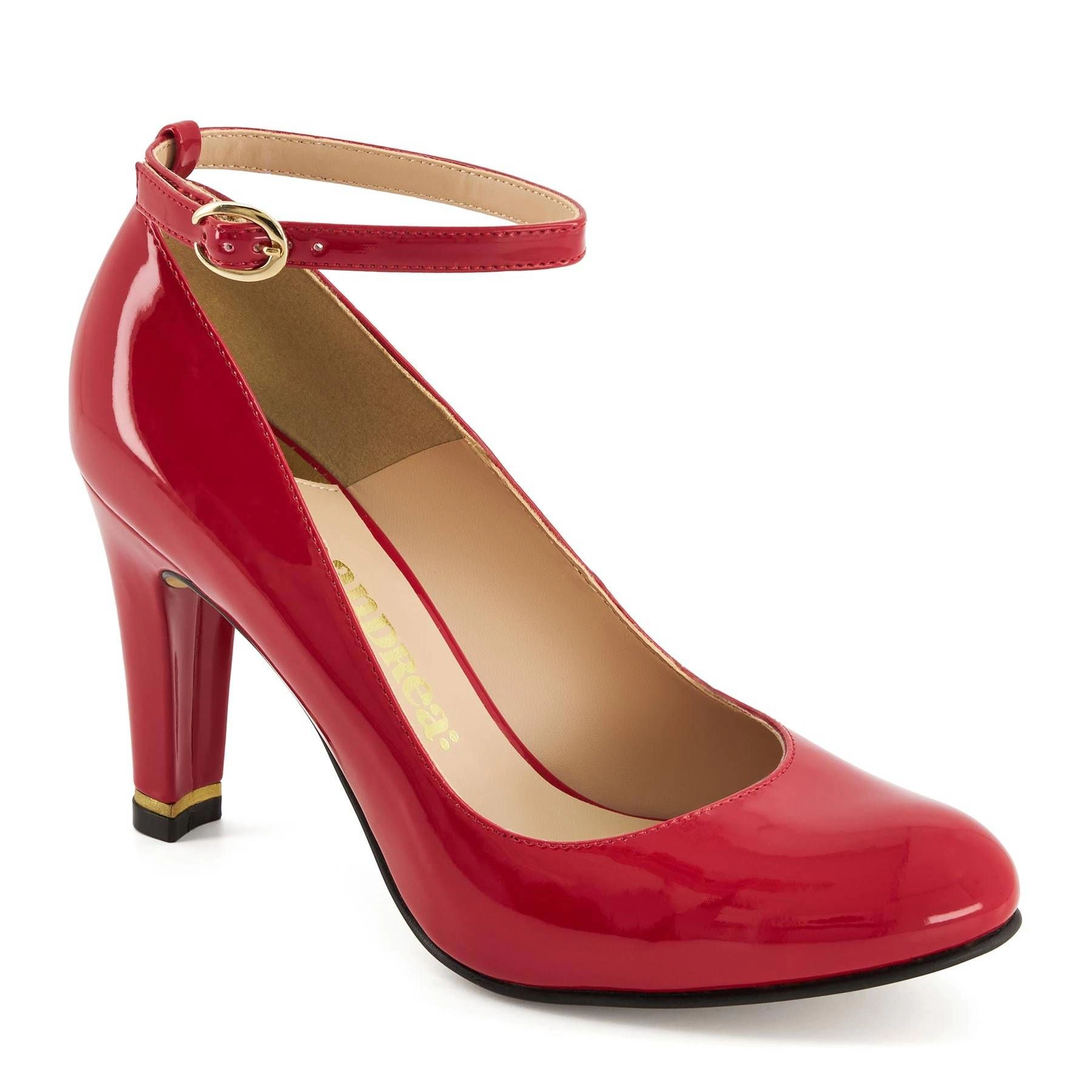 Andrea High Heels, Ankle Buckle Strap