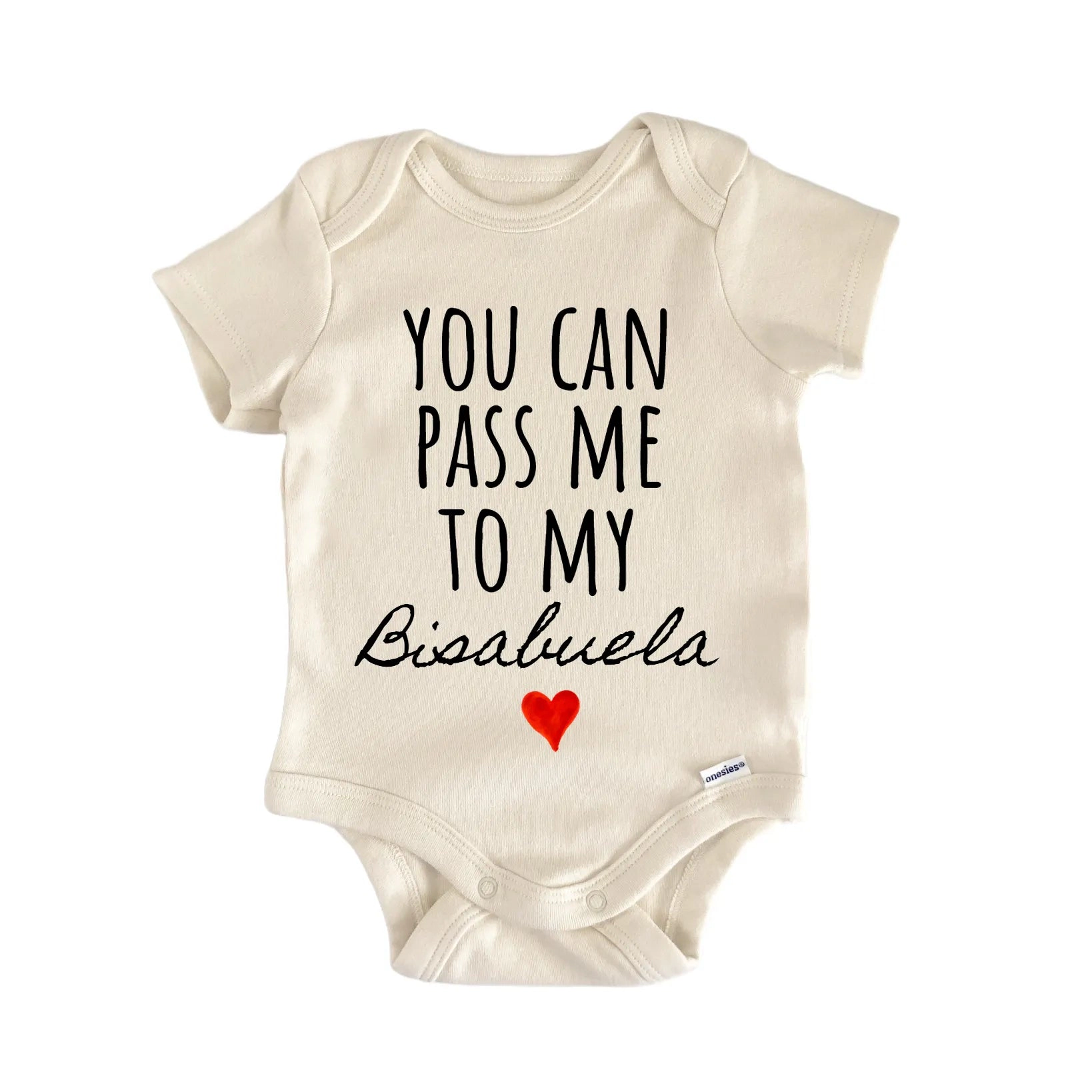NOFO VIBES Unisex Bisabuela Announcement Baby Gift Bodysuit