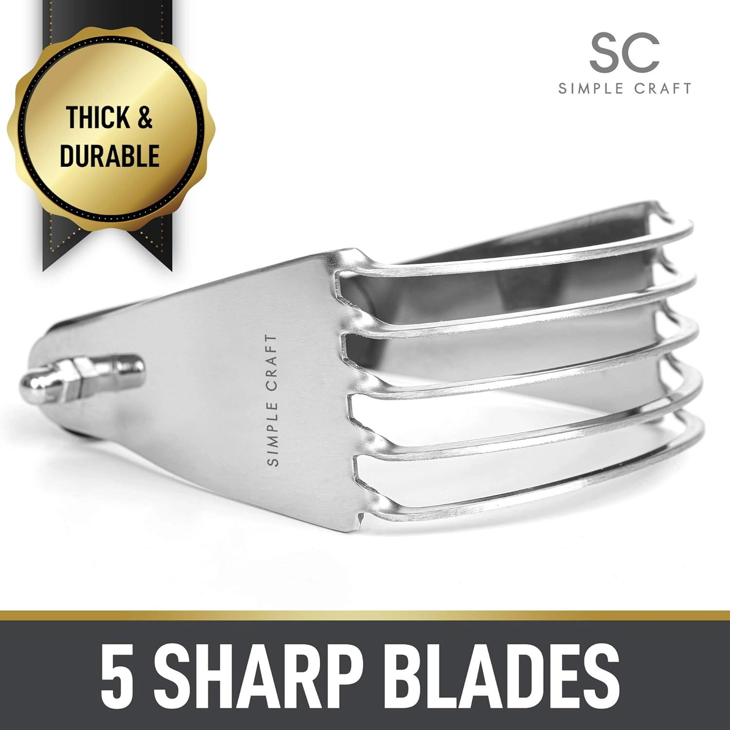 Zulay Kitchen Pastry Cutter For Baking, Stainless Steel Blender Tool With Comfortable Grip Handle by Simple Craft