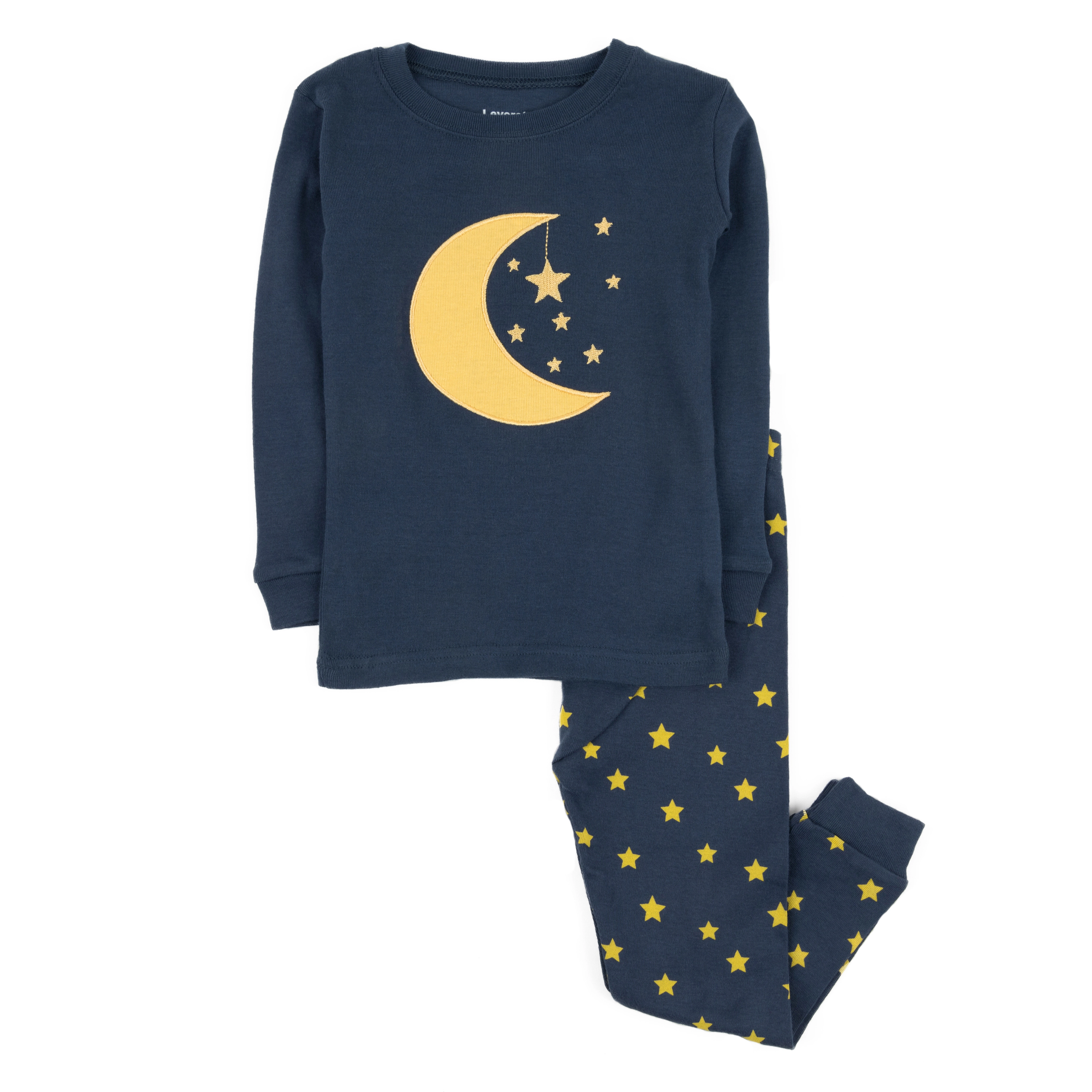 Leveret Baby/Toddler/Kids 2-pc Cotton Snug Fit Celestial Moon & Star Pajamas