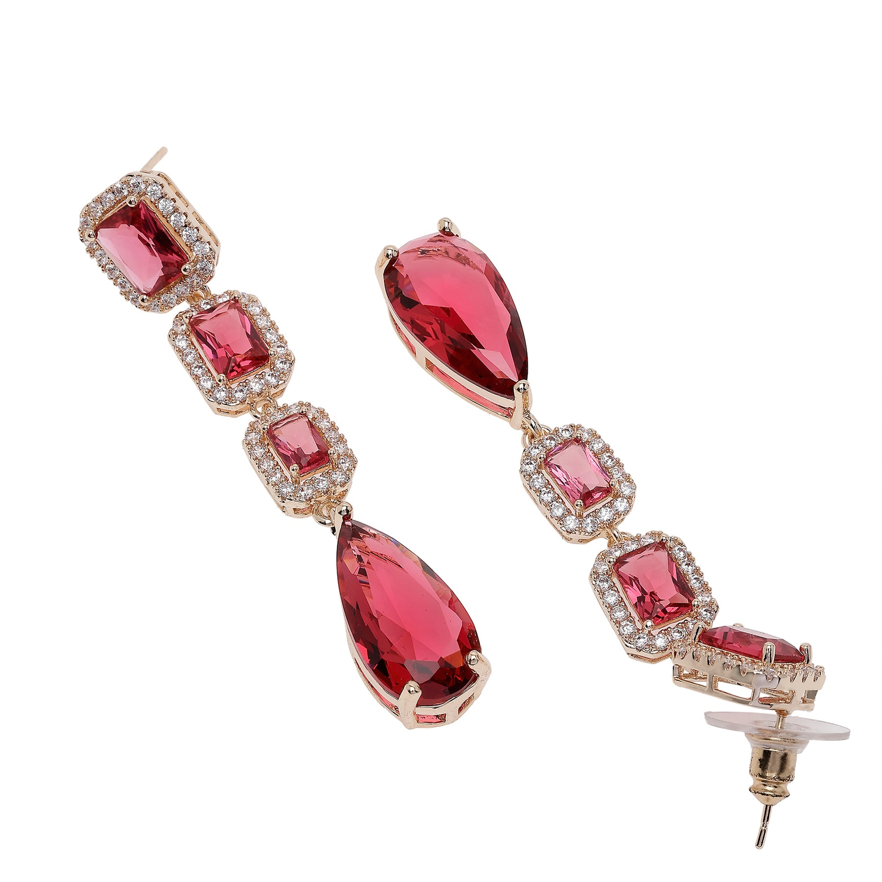 AGP PARIS Womens Geometric Drop Earrings