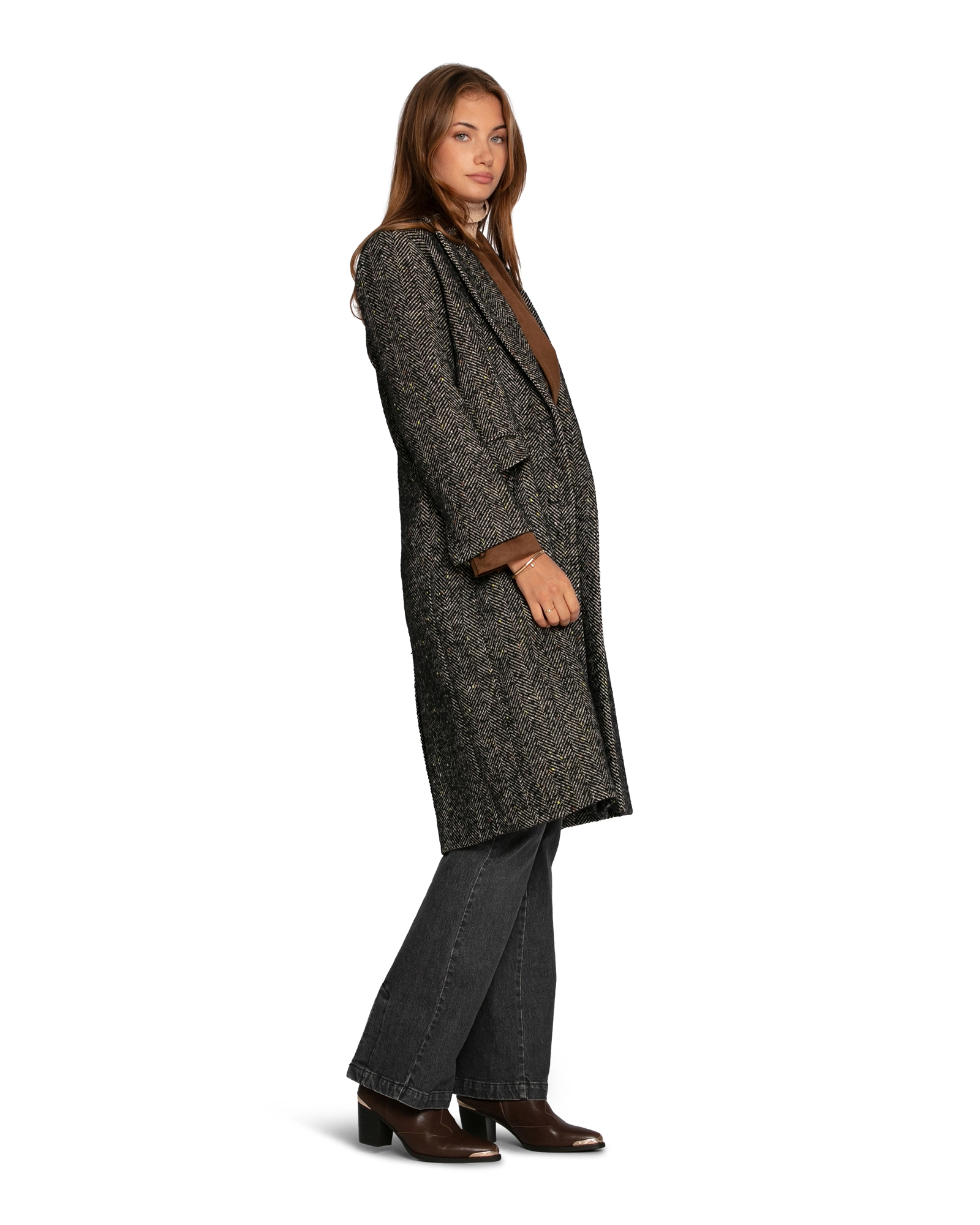 Belle & Bloom Wherever I Go Tweed Coat