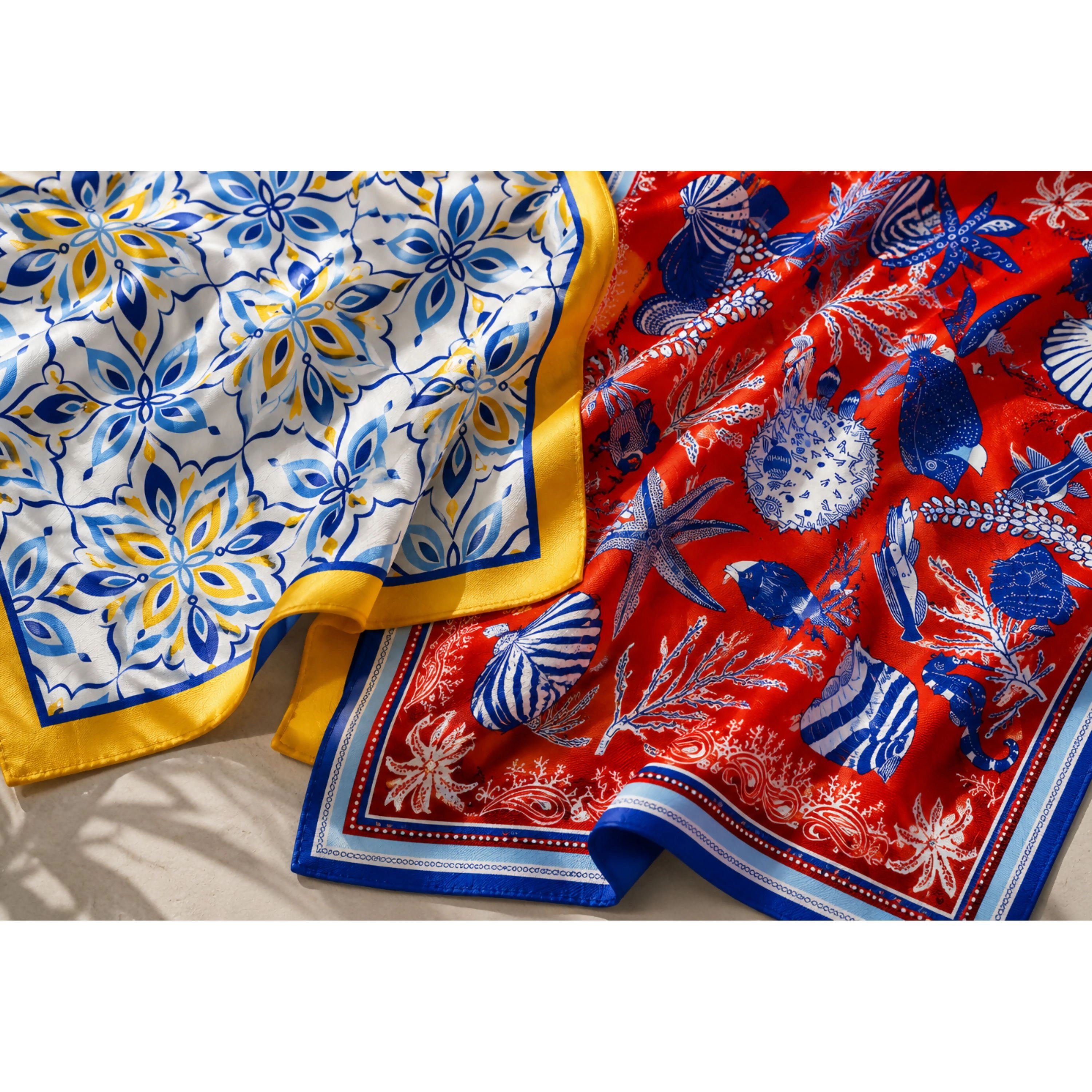 Wear Sierra Women's Satin Twill Scarf 2 Piece Set