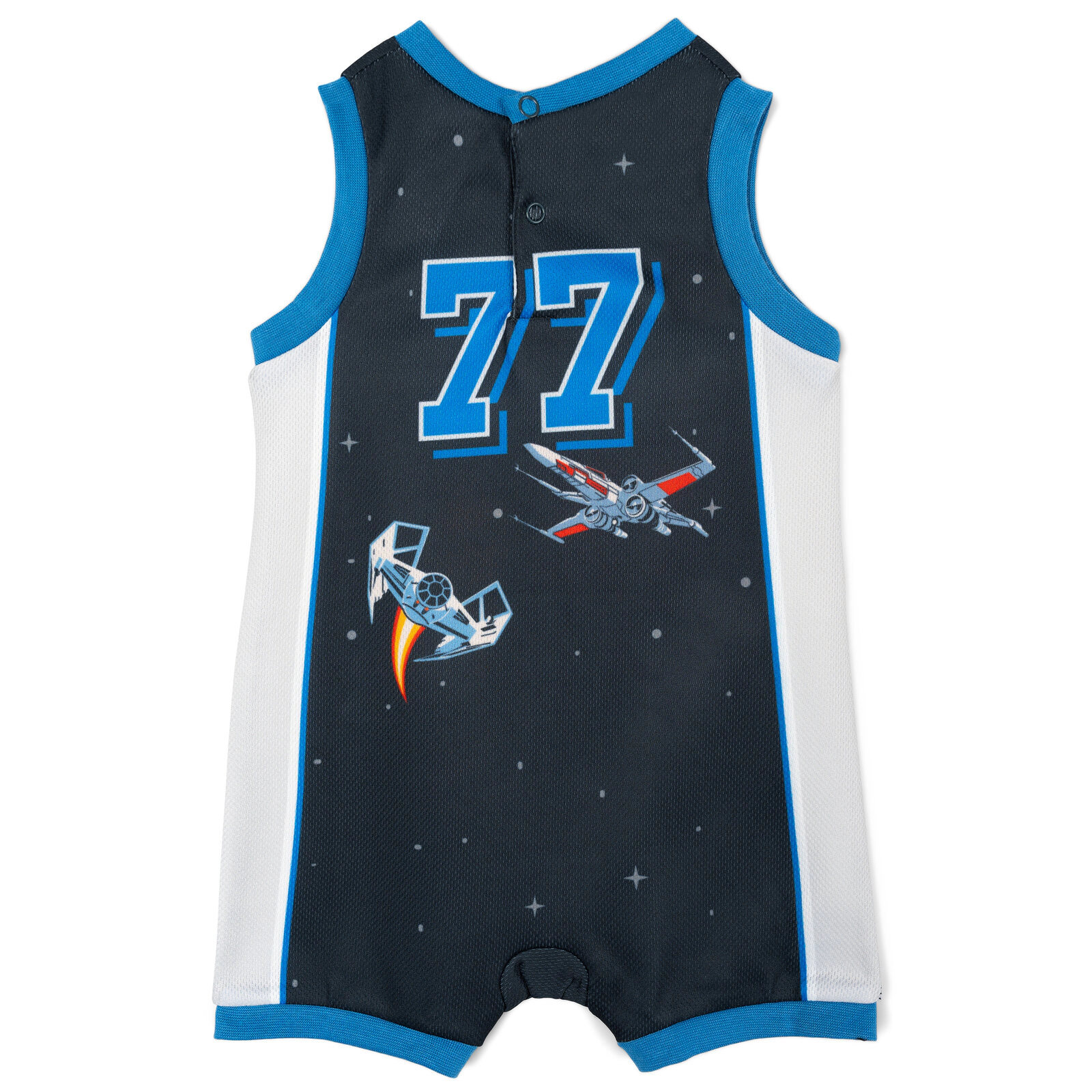 Star Wars Baby Boys' Athletic Sleeveless Romper and Sweatband Set