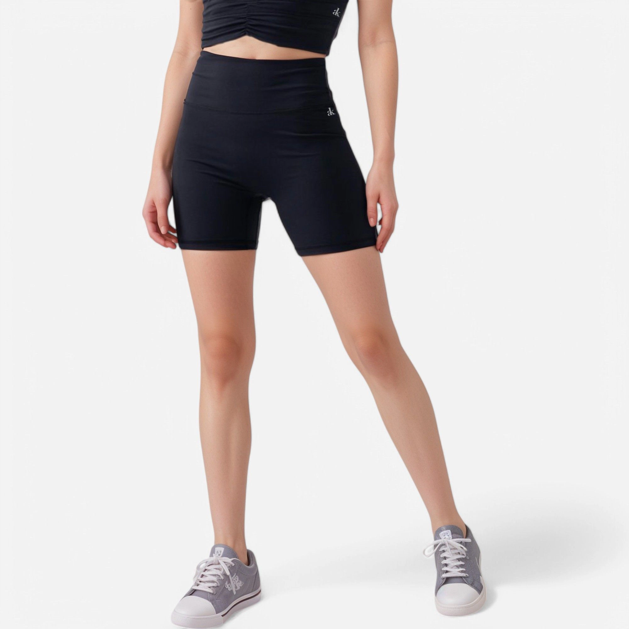 Anna-Kaci Women's High Waist Biker Shorts with Seamless Design