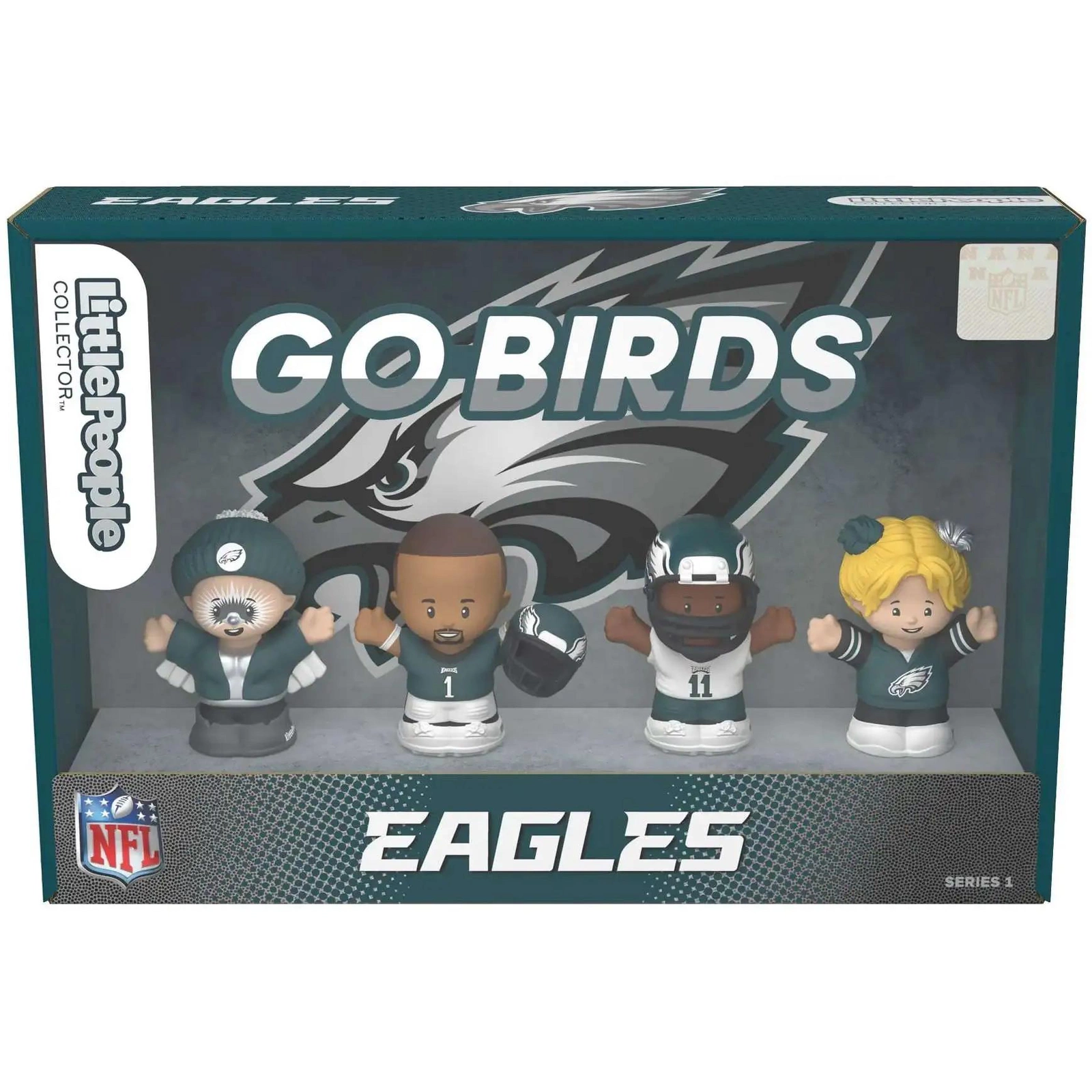 Fisher Price Little People x NFL Collector Philadelphia Eagles Figure 4-Pack