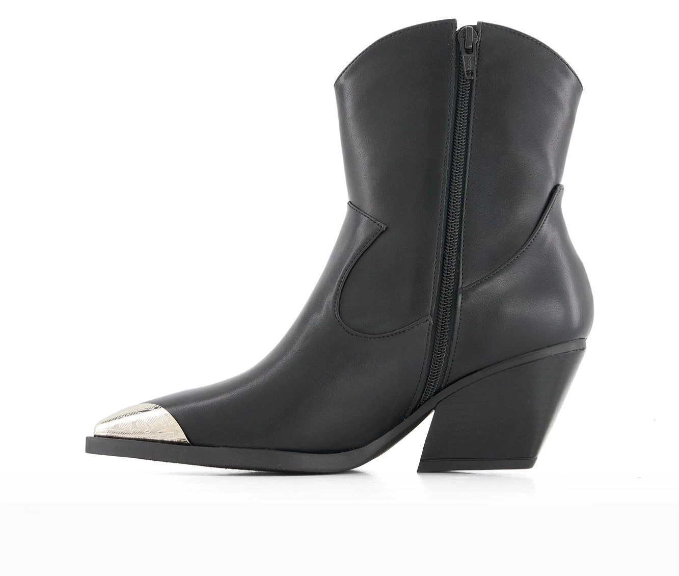 Andrea Womens Pointed Toe Western Booties