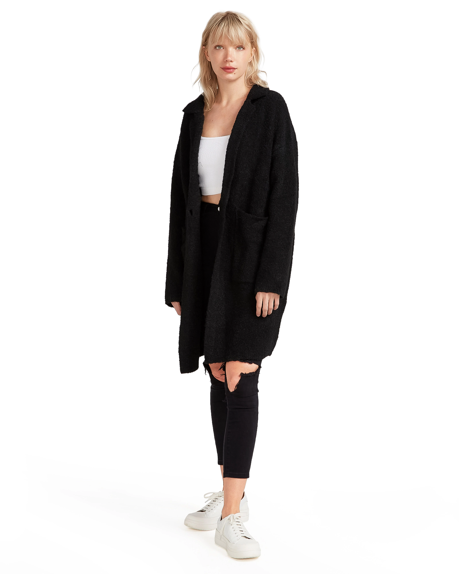 Belle & Bloom Womens Days Go By Sustainable Blazer Cardigan