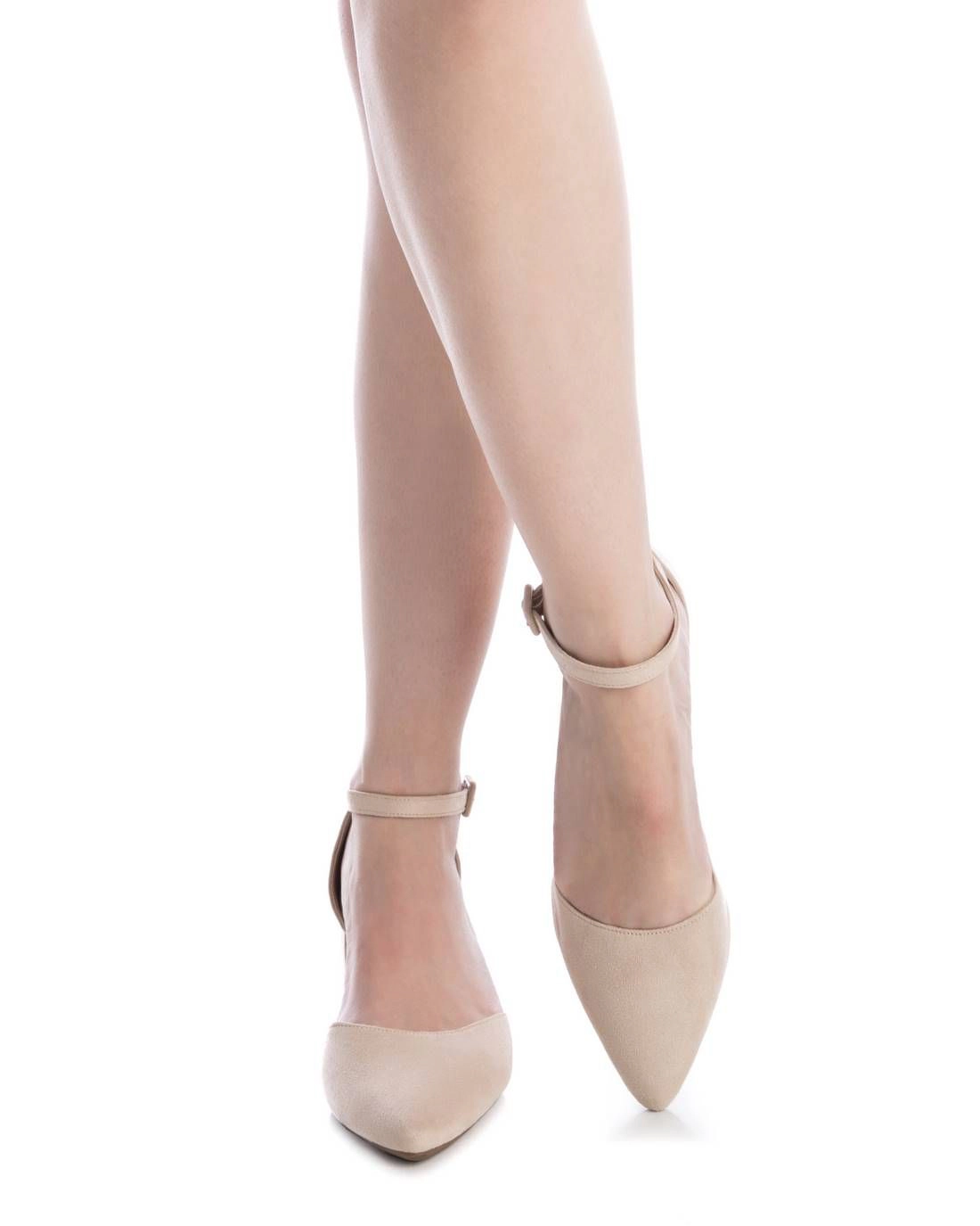Refresh Women's Pumps Pointed Toe Ankle Strap Block Heel