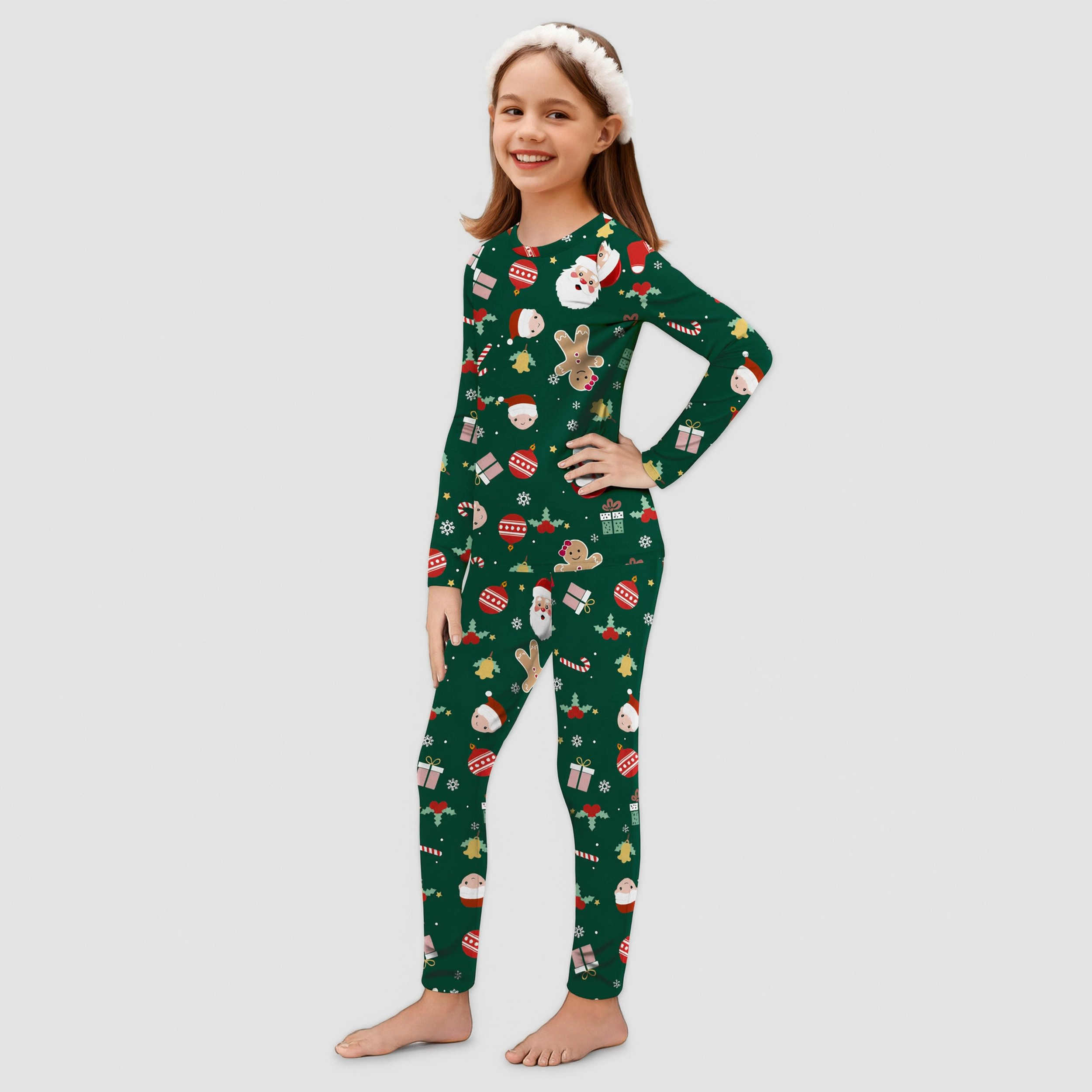 Arshiner Girl's Thermal Long Johns Base Layer Top and Bottom Set