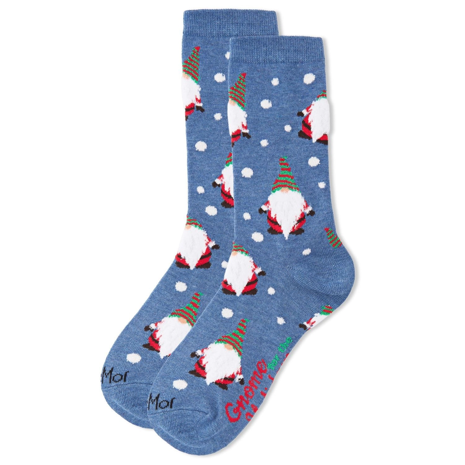 MeMoi Gnome for the Holidays Crew Socks