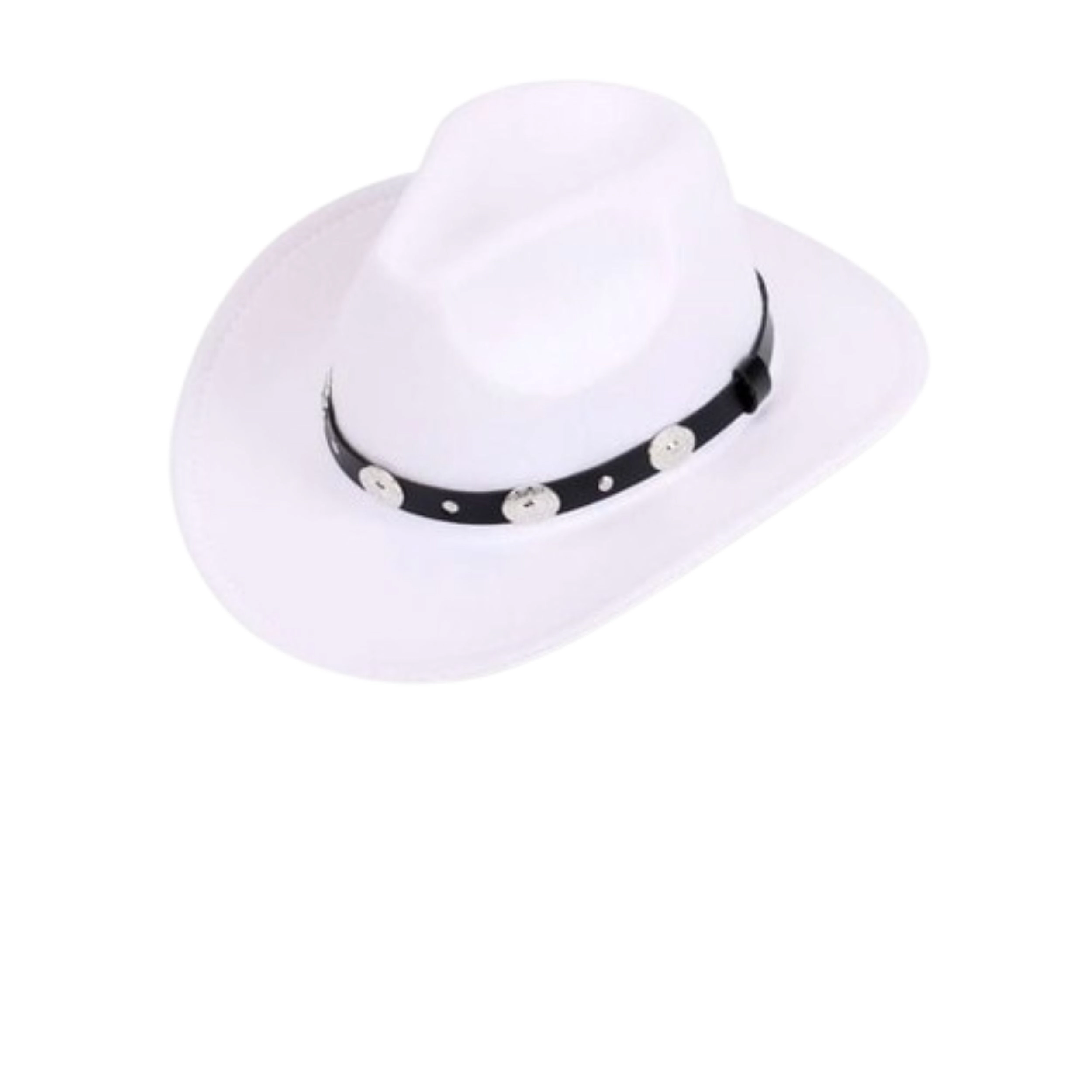 Home Collection Unisex Western Cowboy Felt Fedora Hat with Wide Brim