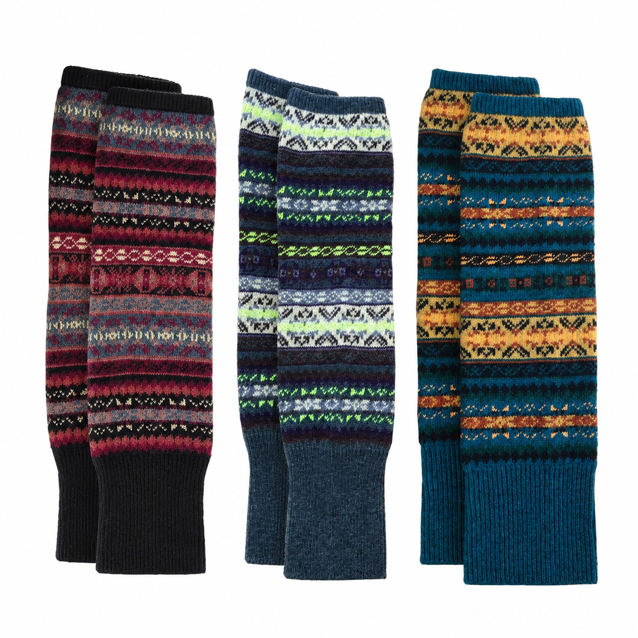 WZK Womens Wool Knit Thick Winter Warm Multi Wear Fashion Leg Warmers