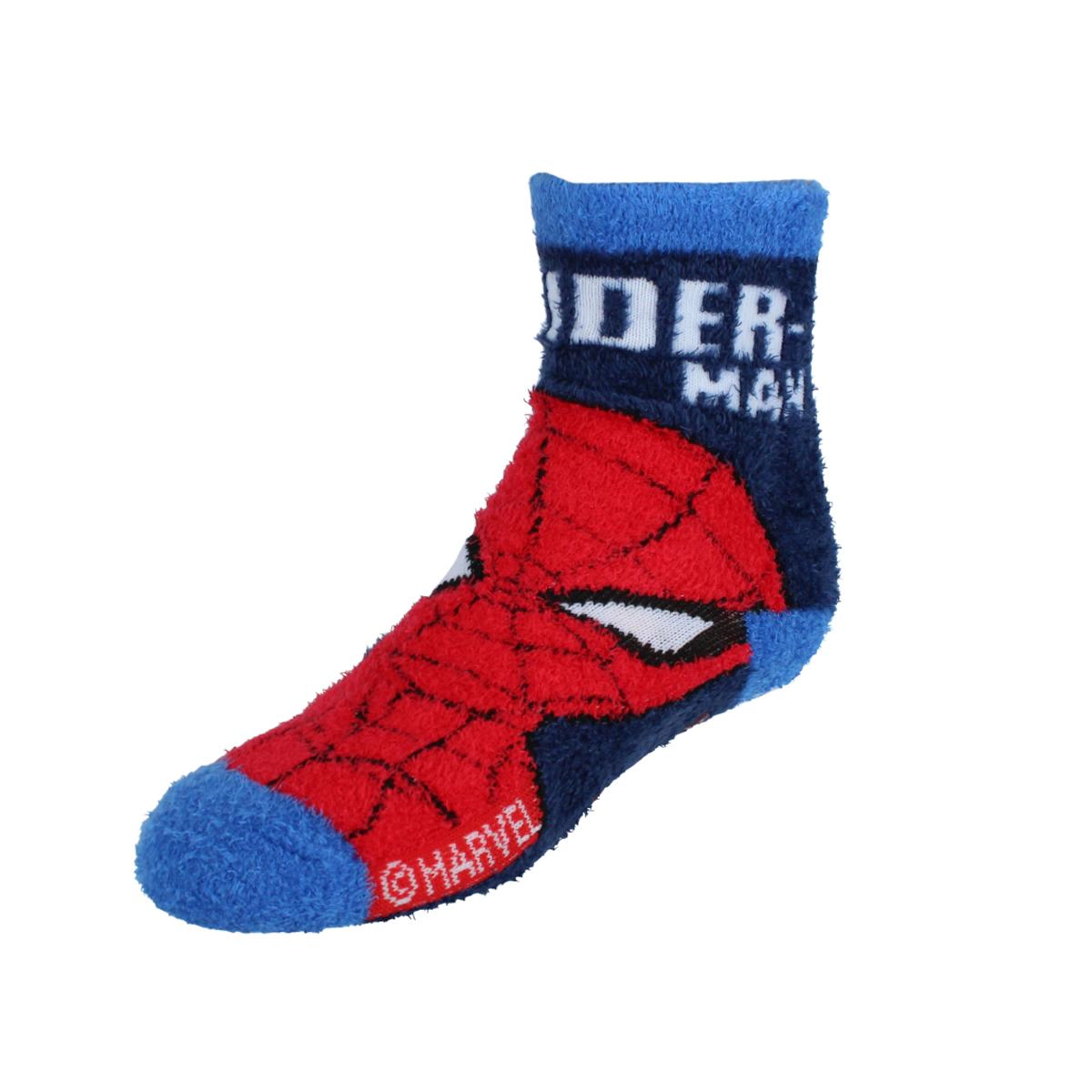 Textiel Trade Boy's Spiderman Fluffy Low Cut Socks (2 Pairs)