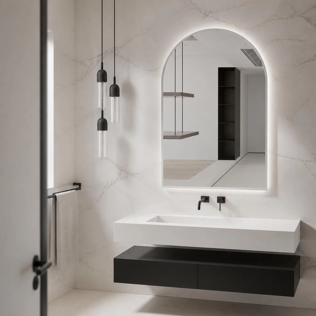 ELEMENT ACE Modern Rectangular Bathroom Vanity Mirror