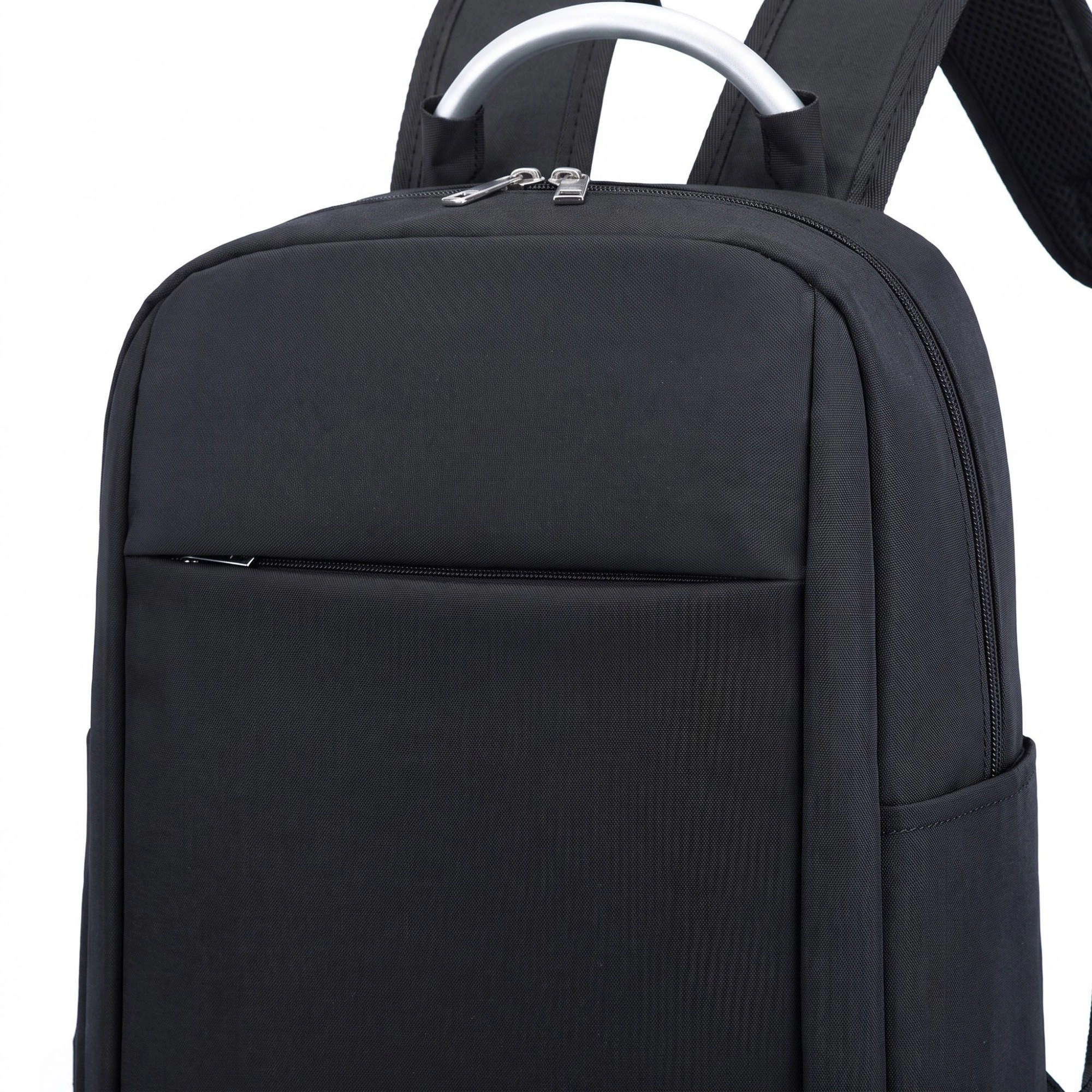 Alilang Women's Modern Business Laptop Backpack - Sleek Commuter Daypack with Metallic Handle for Office, School
