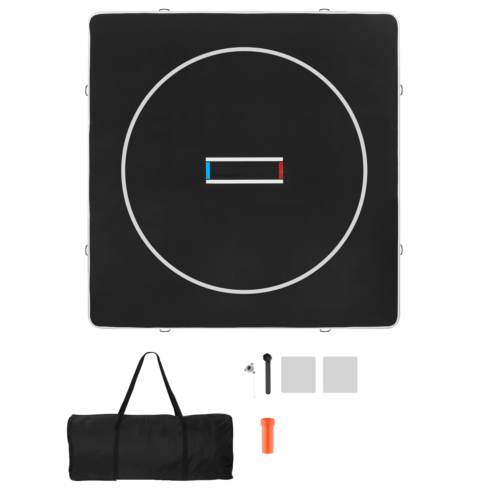HONGGE Wrestling Mat Inflatable Martial Arts Thick Mat for Home Gym Exercise PVC Foldable Training Mats with Circles
