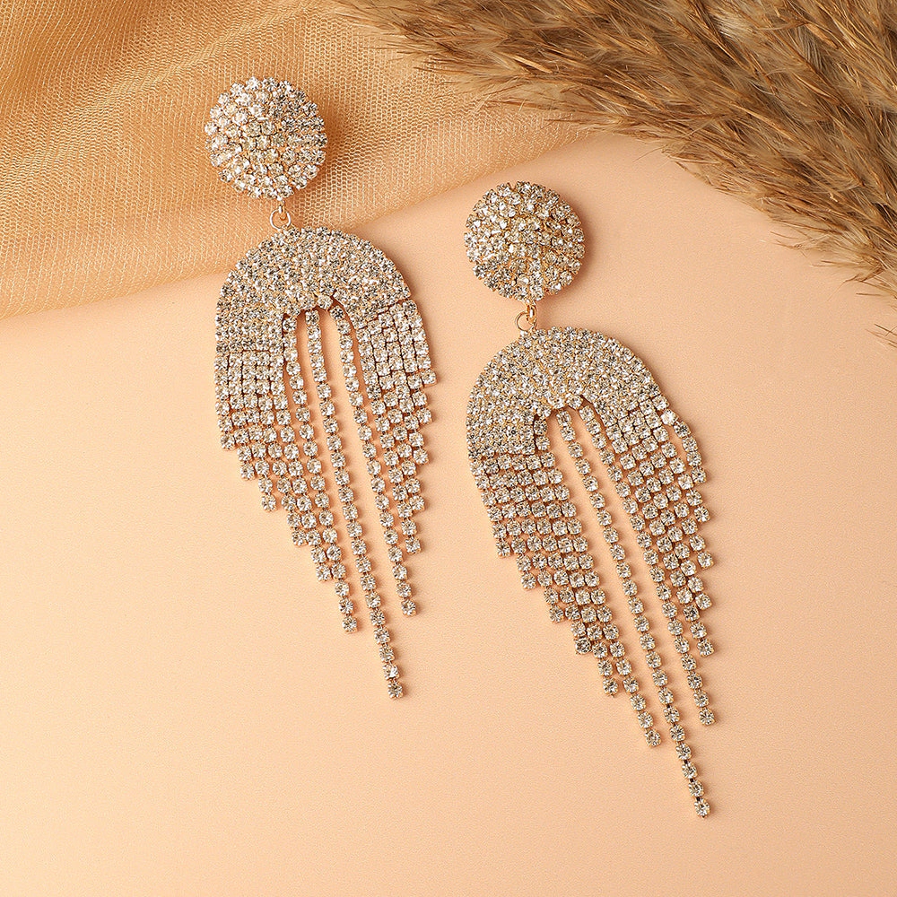 SOHI Women's Bling Drop Earrings