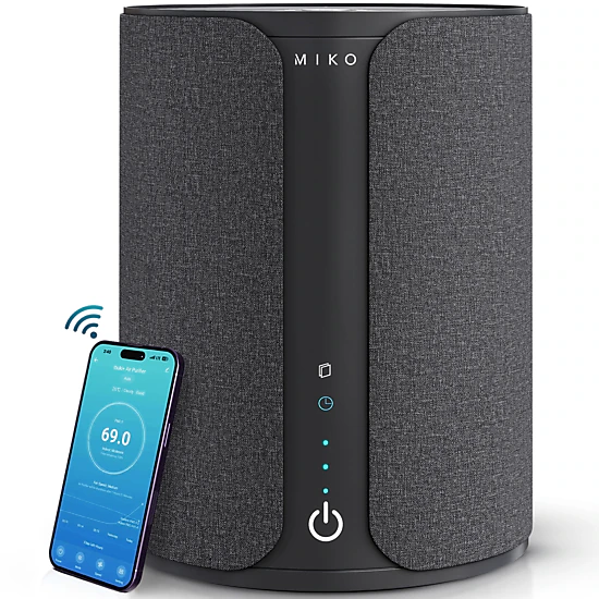 Miko Ibuki 2.0 Smart Home Air Purifier with App Control & Oil Diffuser 1500 sqft